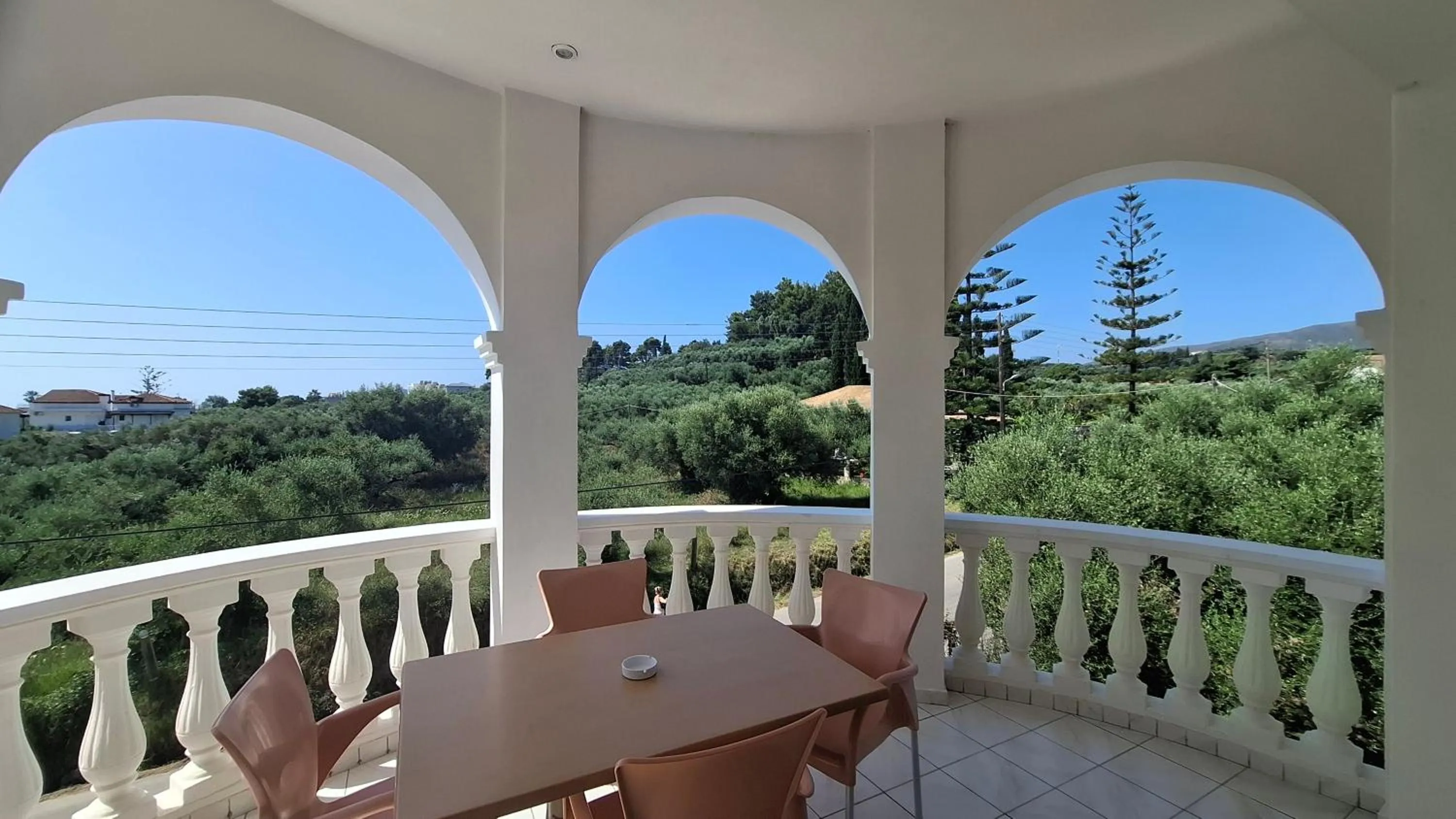 Patio in Sunflower Apartments & Studios