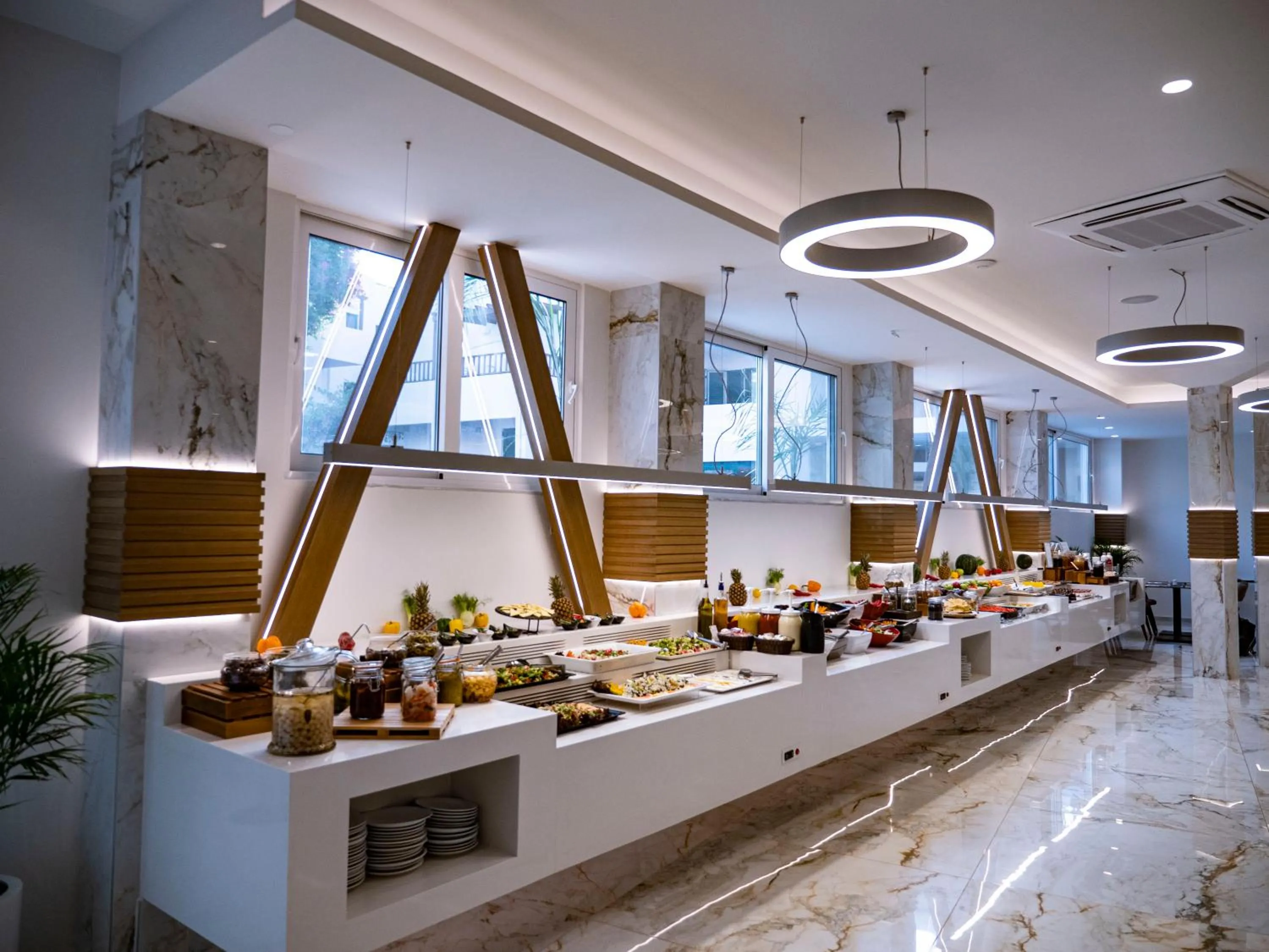 Buffet breakfast in Elmi Beach Hotel & Suites