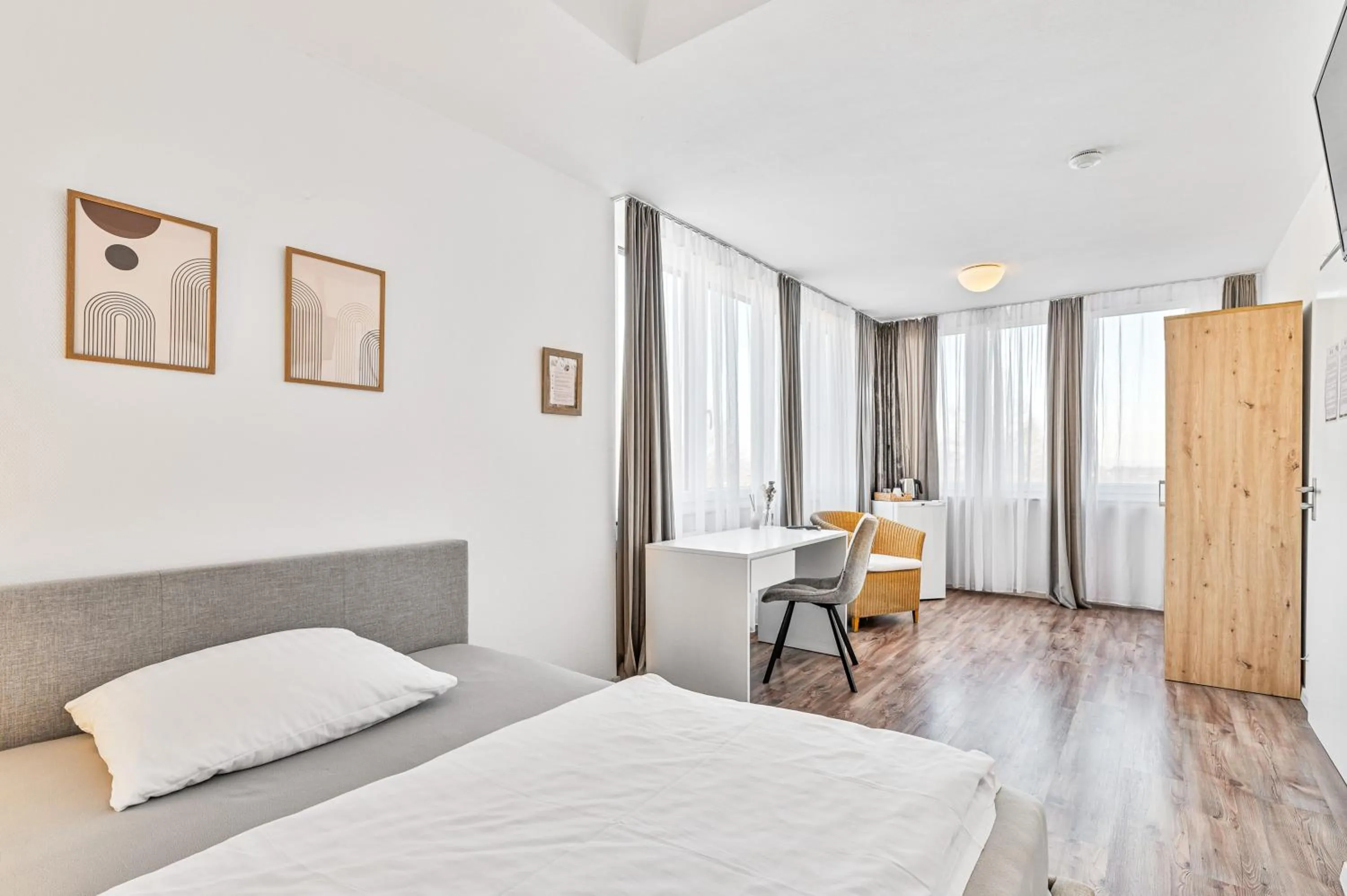 Bed in Atelier Guesthouse