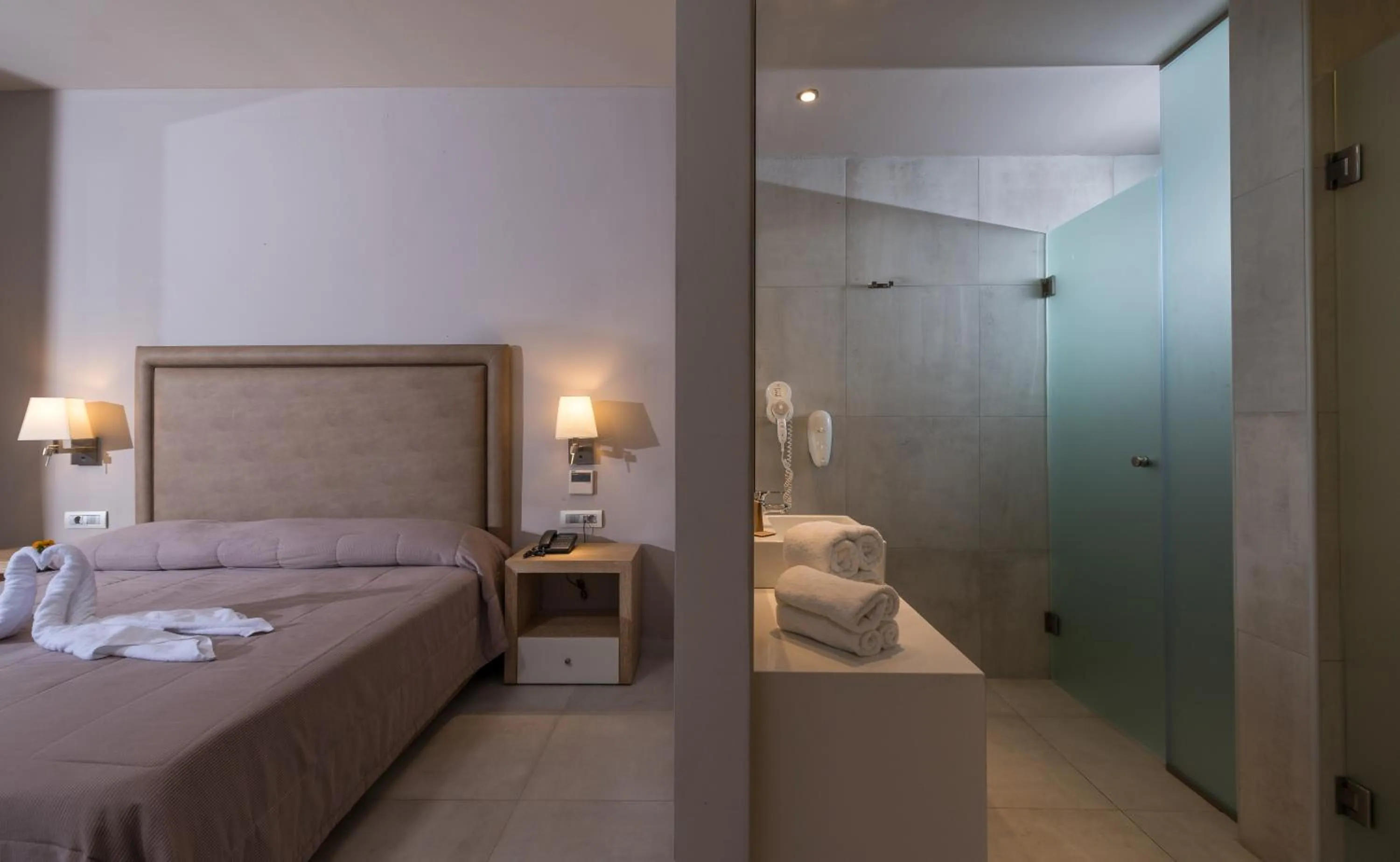 Bed in Cactus Beach Hotel