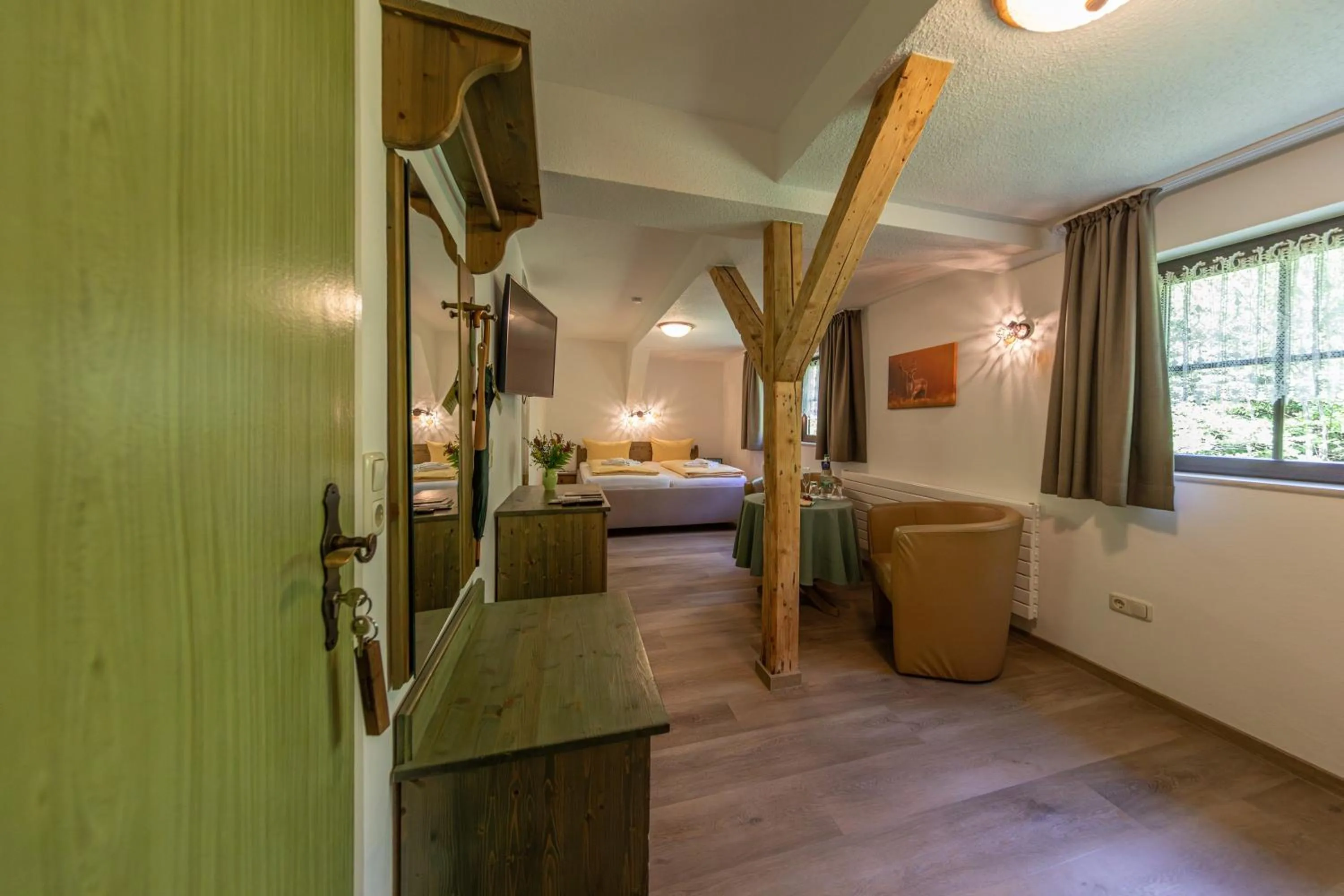 Photo of the whole room, Bed in Waldgasthof & Hotel Am Sauwald