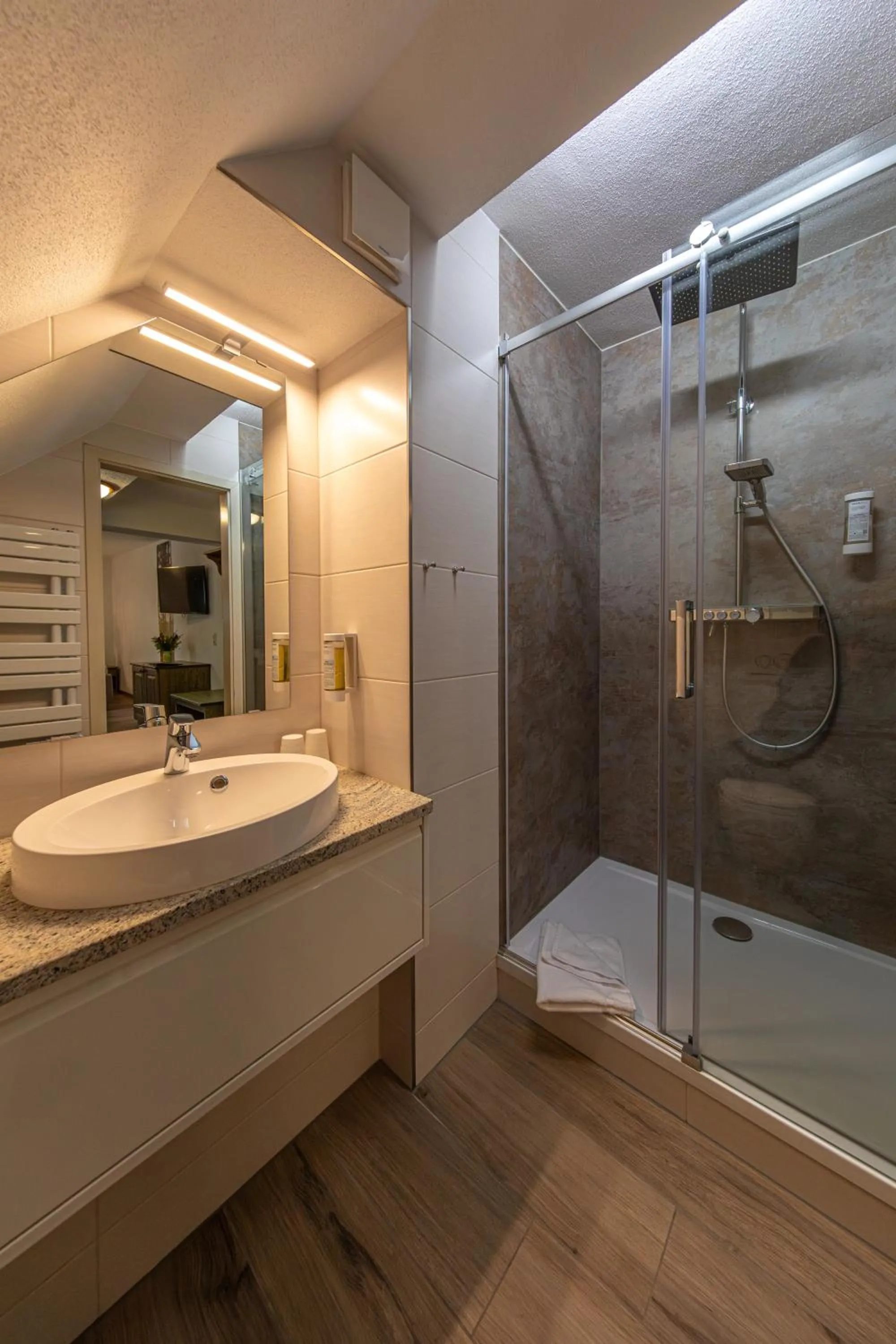 Bathroom in Waldgasthof & Hotel Am Sauwald