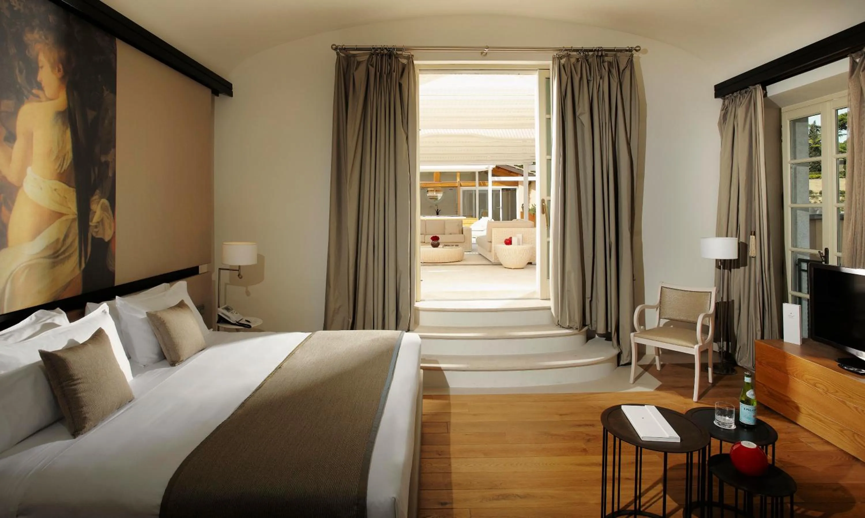 Balcony/Terrace, Bed in Villa Agrippina Gran Meliá – The Leading Hotels of the World