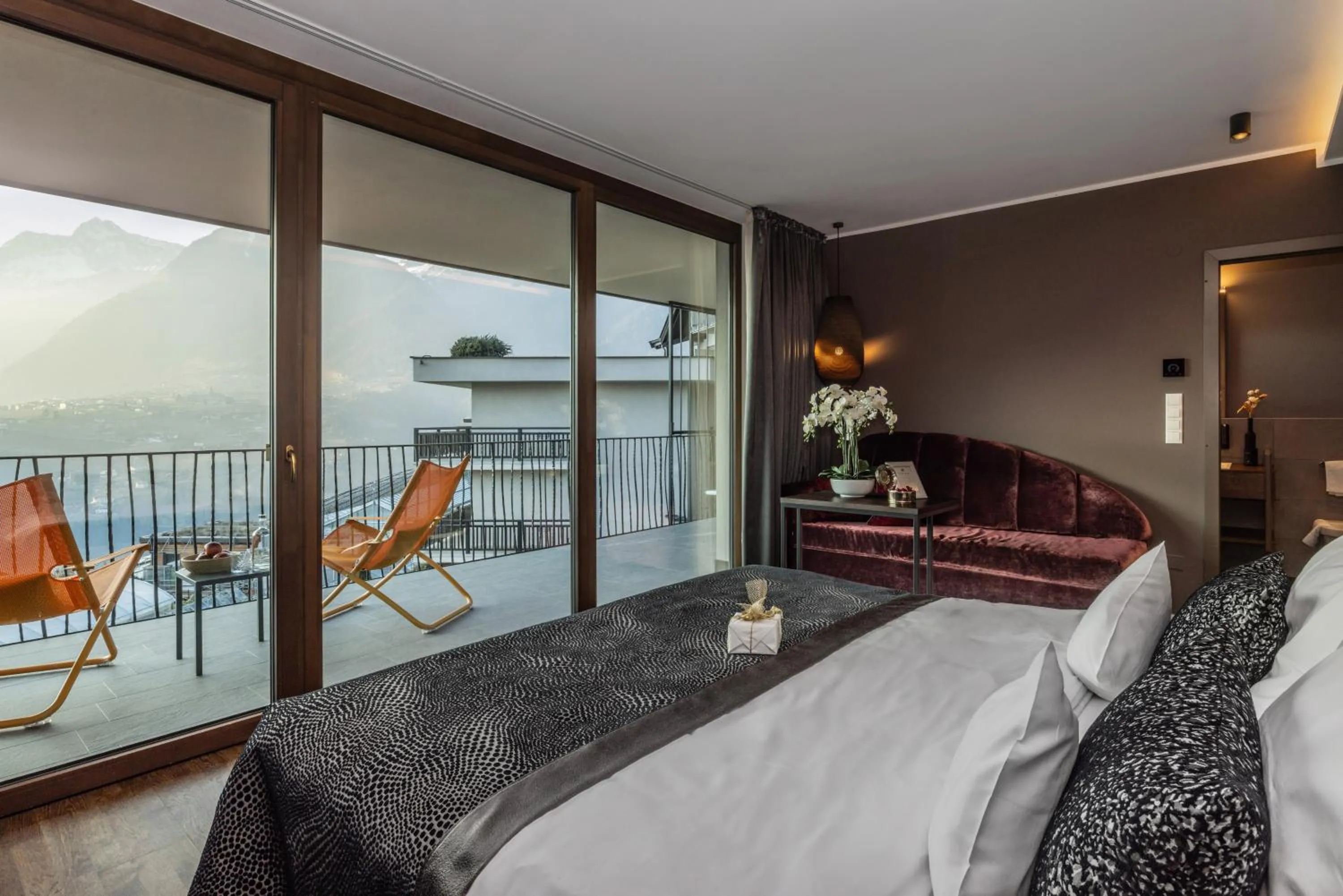 Bed in Hotel Der Weinmesser