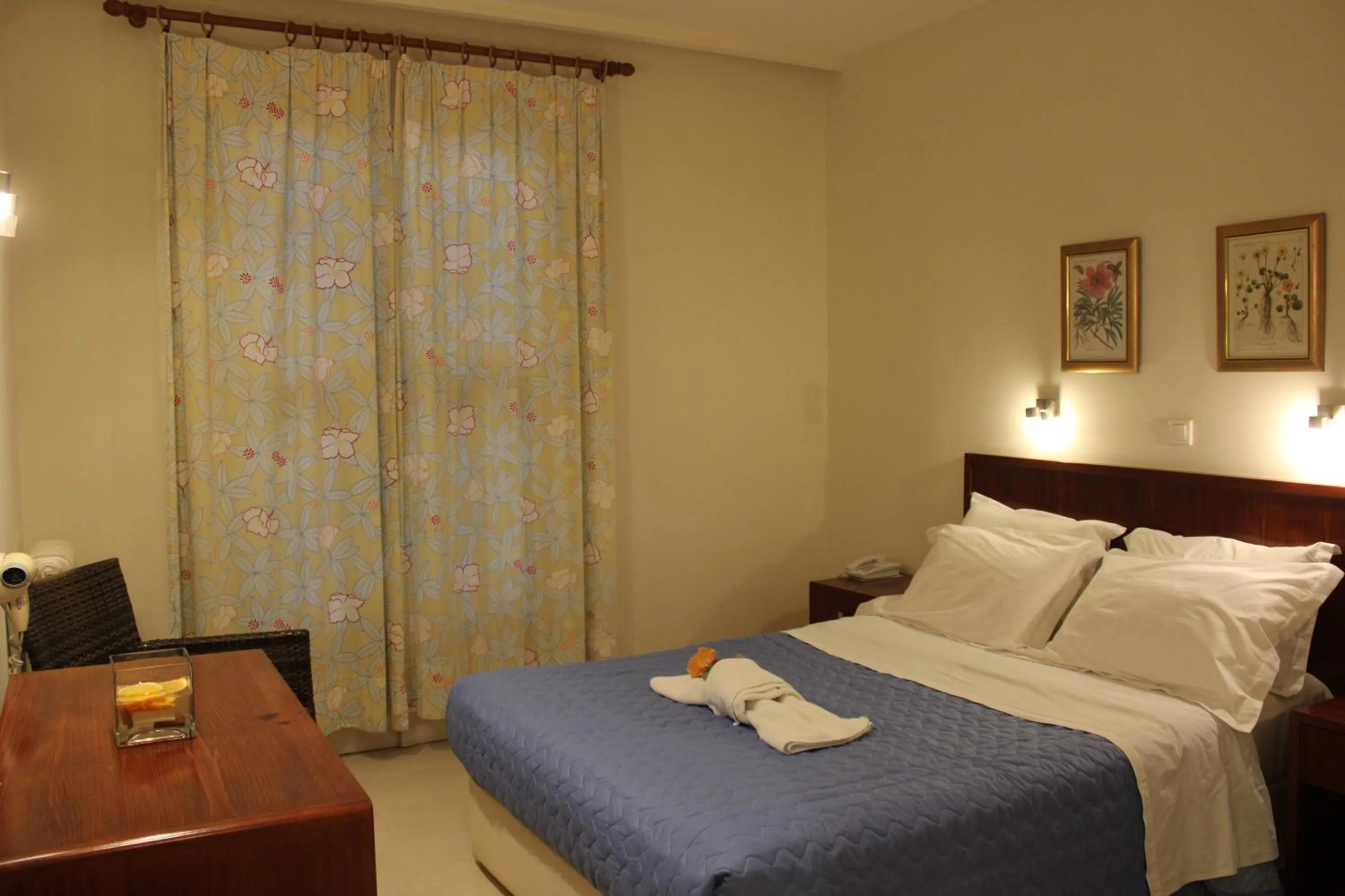 Bed in Dassia Beach Hotel