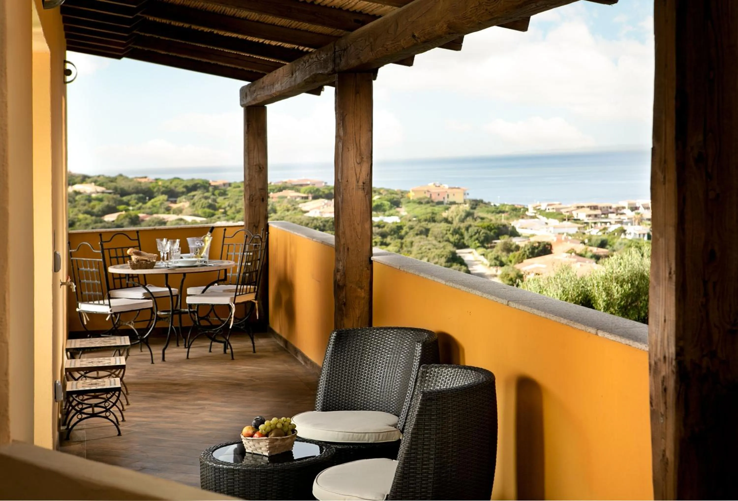 Patio in Punta Falcone Resort