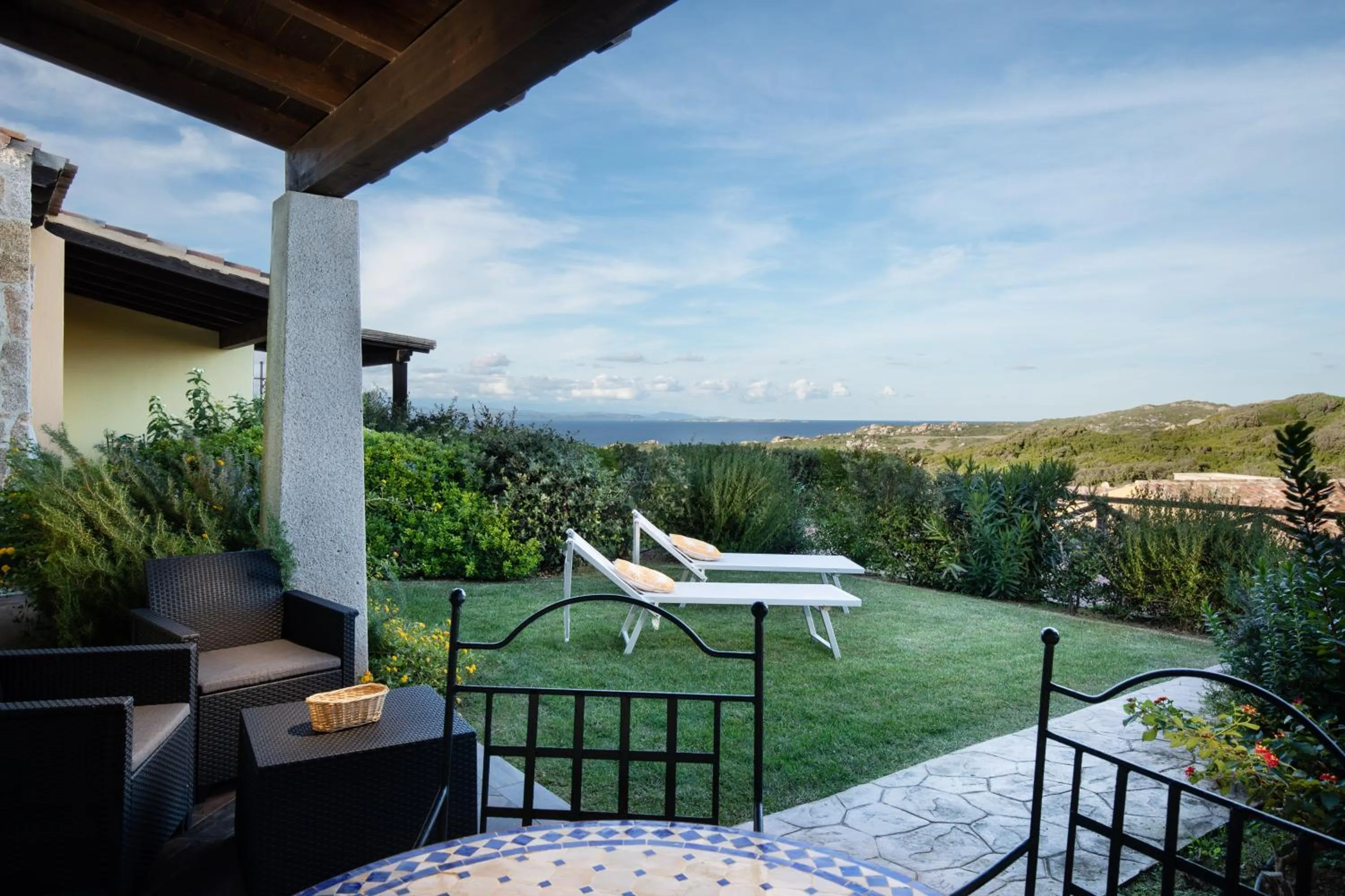 Patio in Punta Falcone Resort