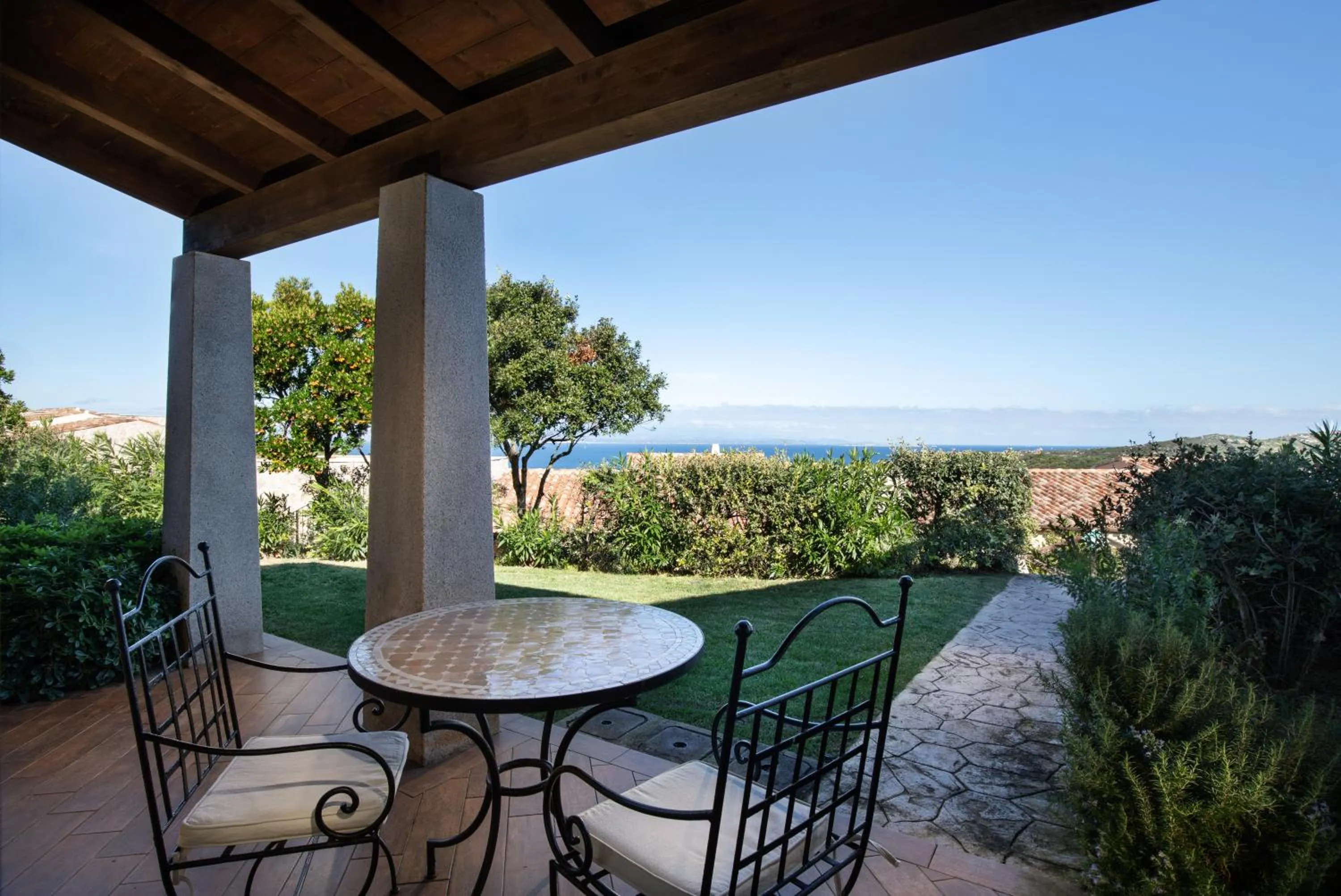 Patio in Punta Falcone Resort