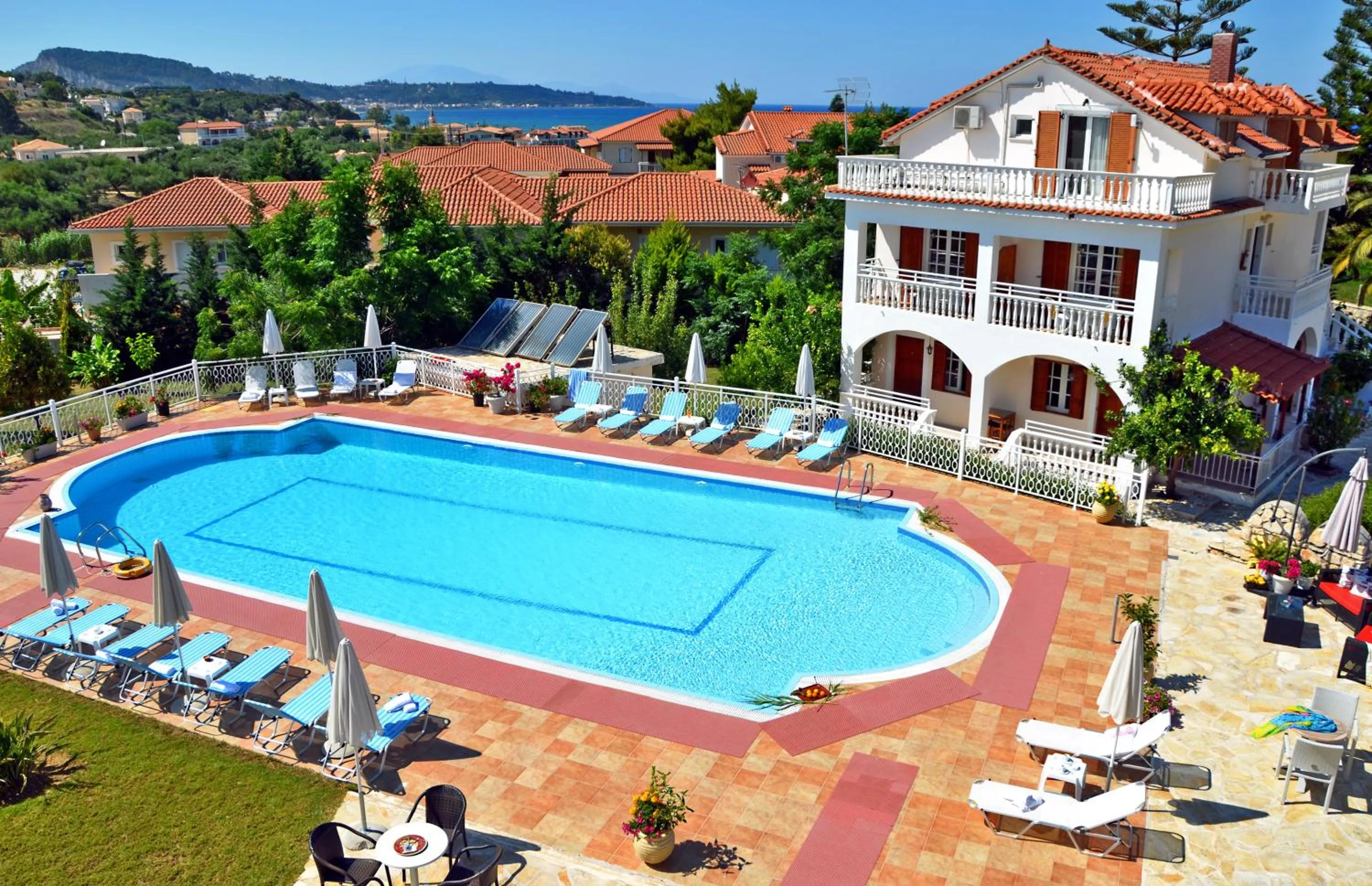 Pool view in Elea Hotel Apartments and Villas