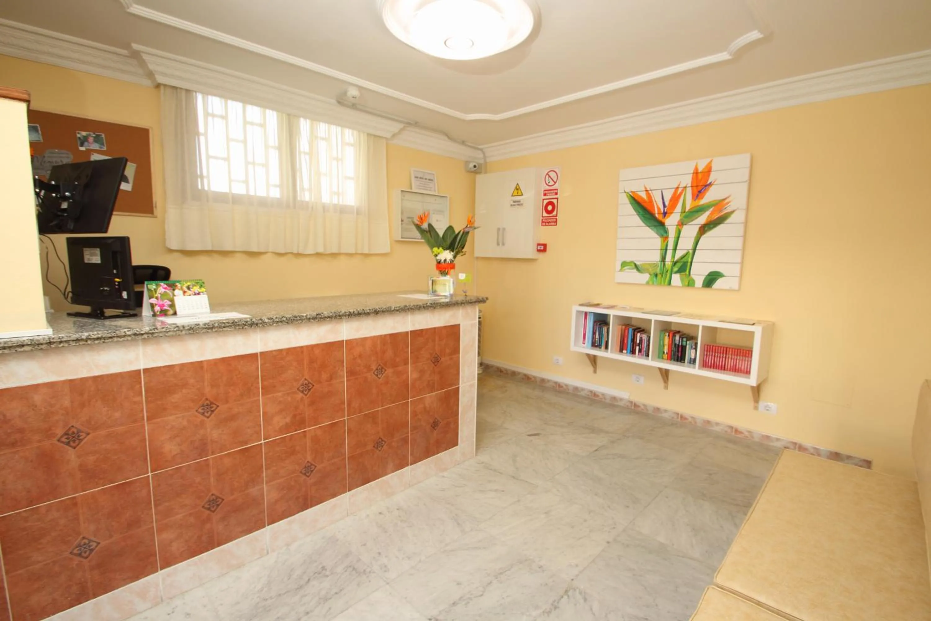 Lobby or reception in Apartamentos Strelitzias