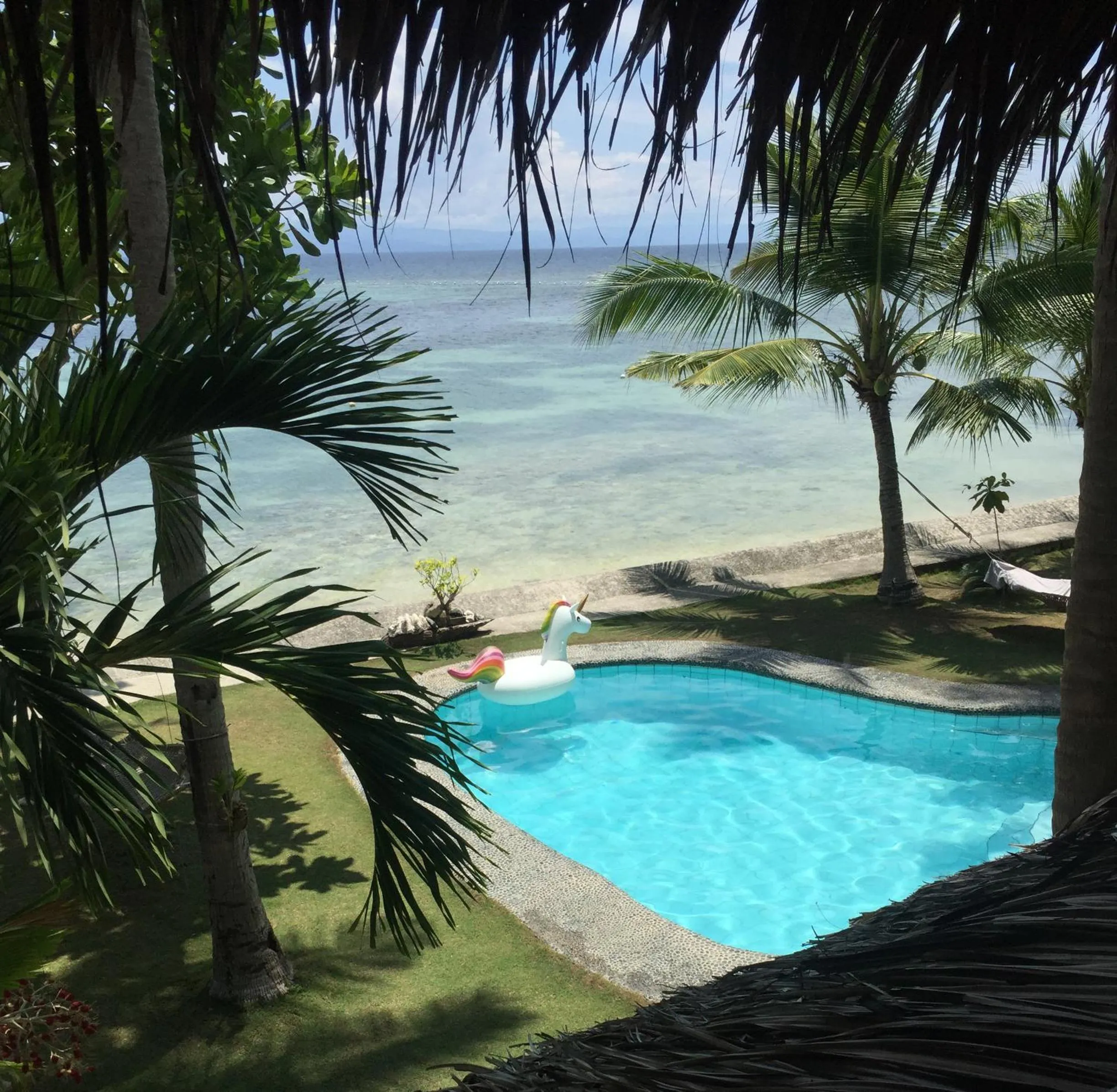 Pool view in Les Maisons D'Itac
