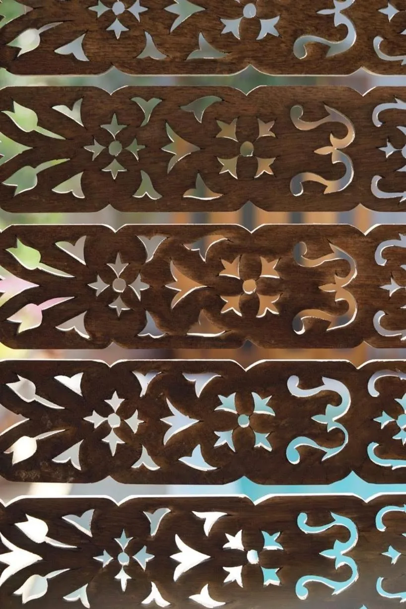 Decorative detail in House Of Passion Amphawa