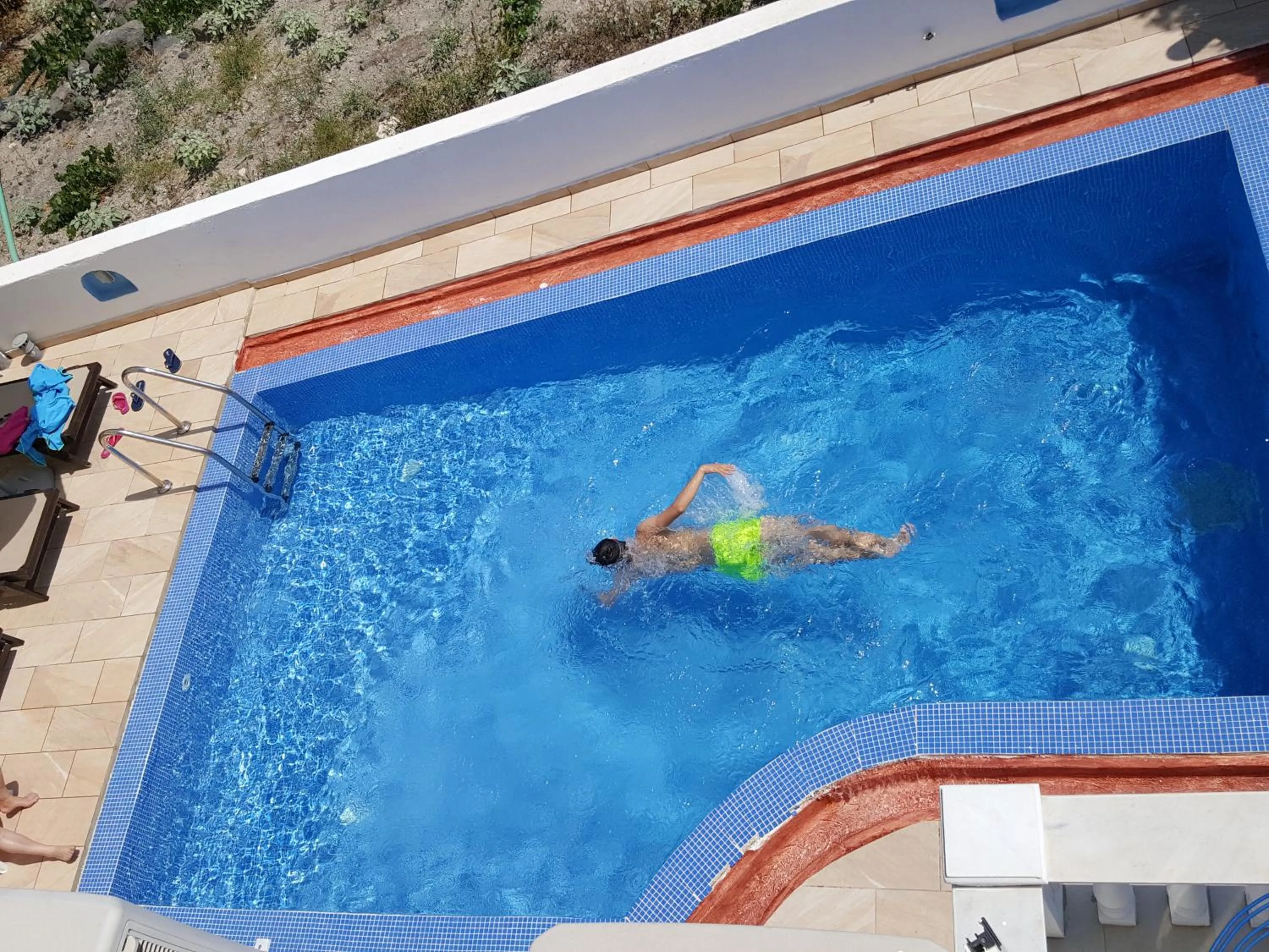 Swimming pool in Pension Ptolemeos
