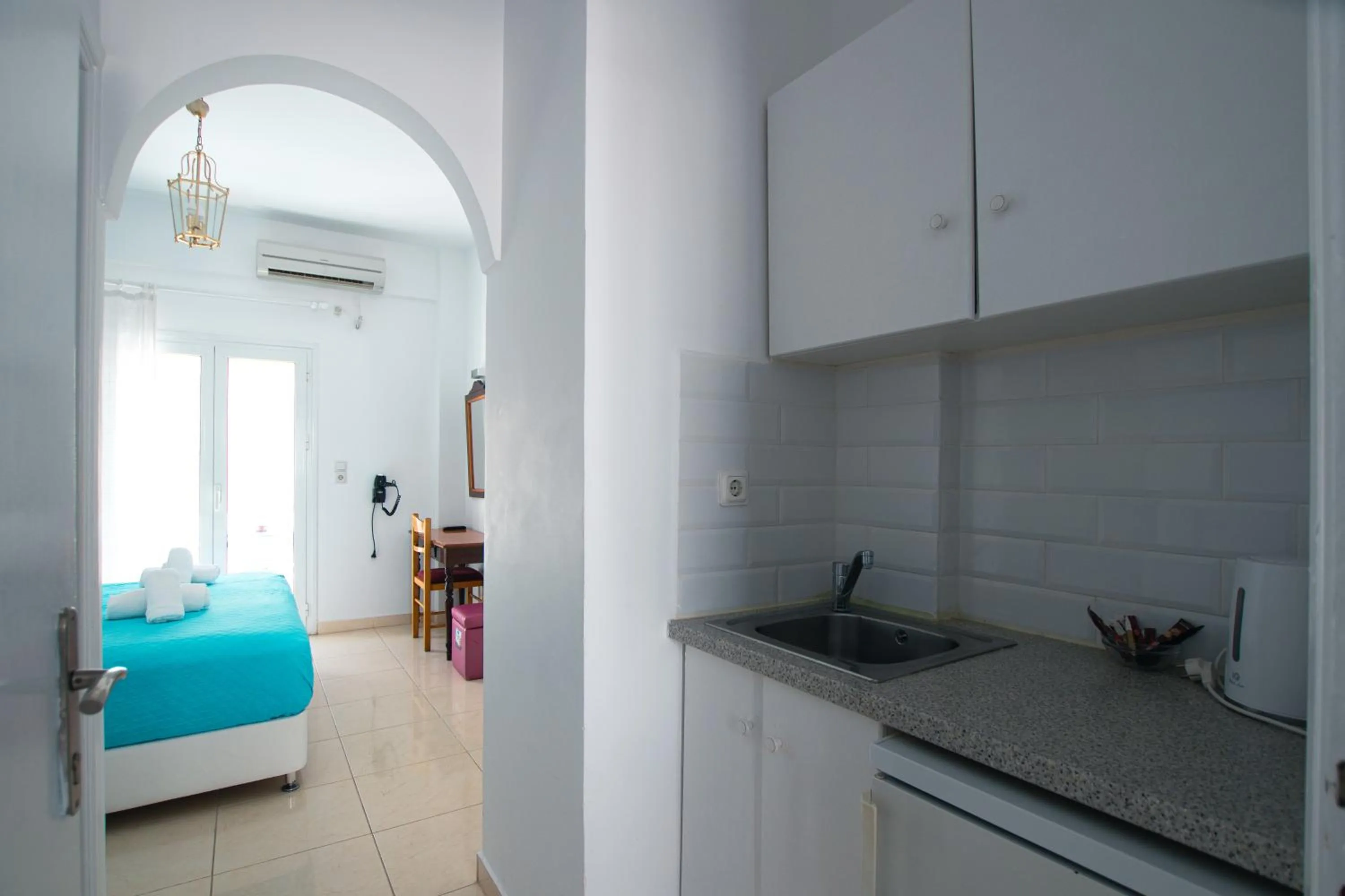 Bed in Pension Ptolemeos