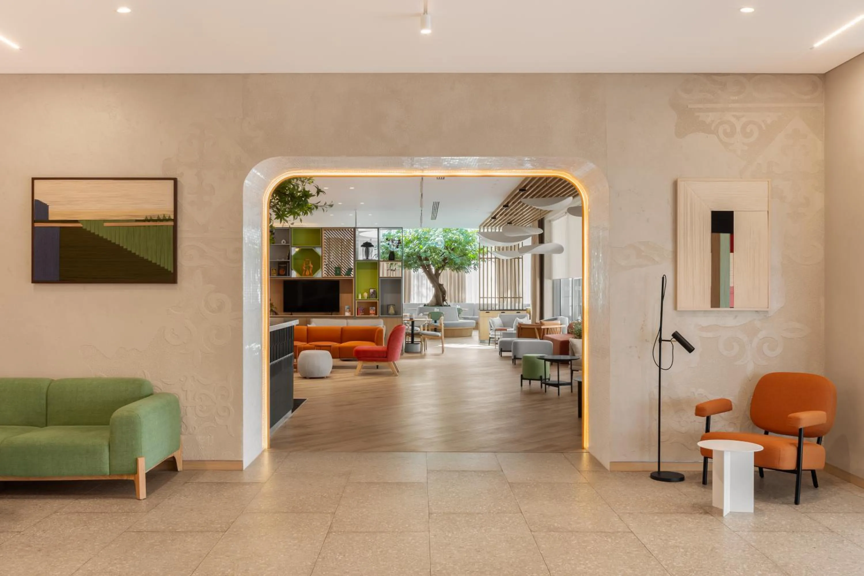 Lobby or reception in Holiday Inn Almaty by IHG