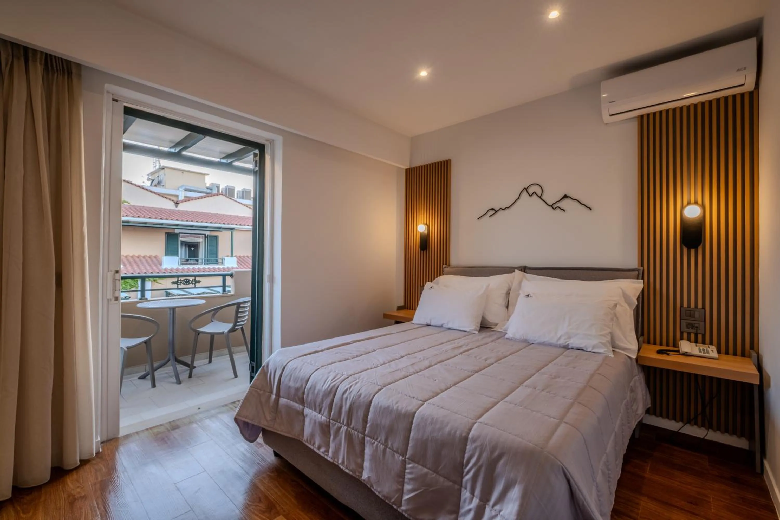 Bed in Mediterranean Beach Resort