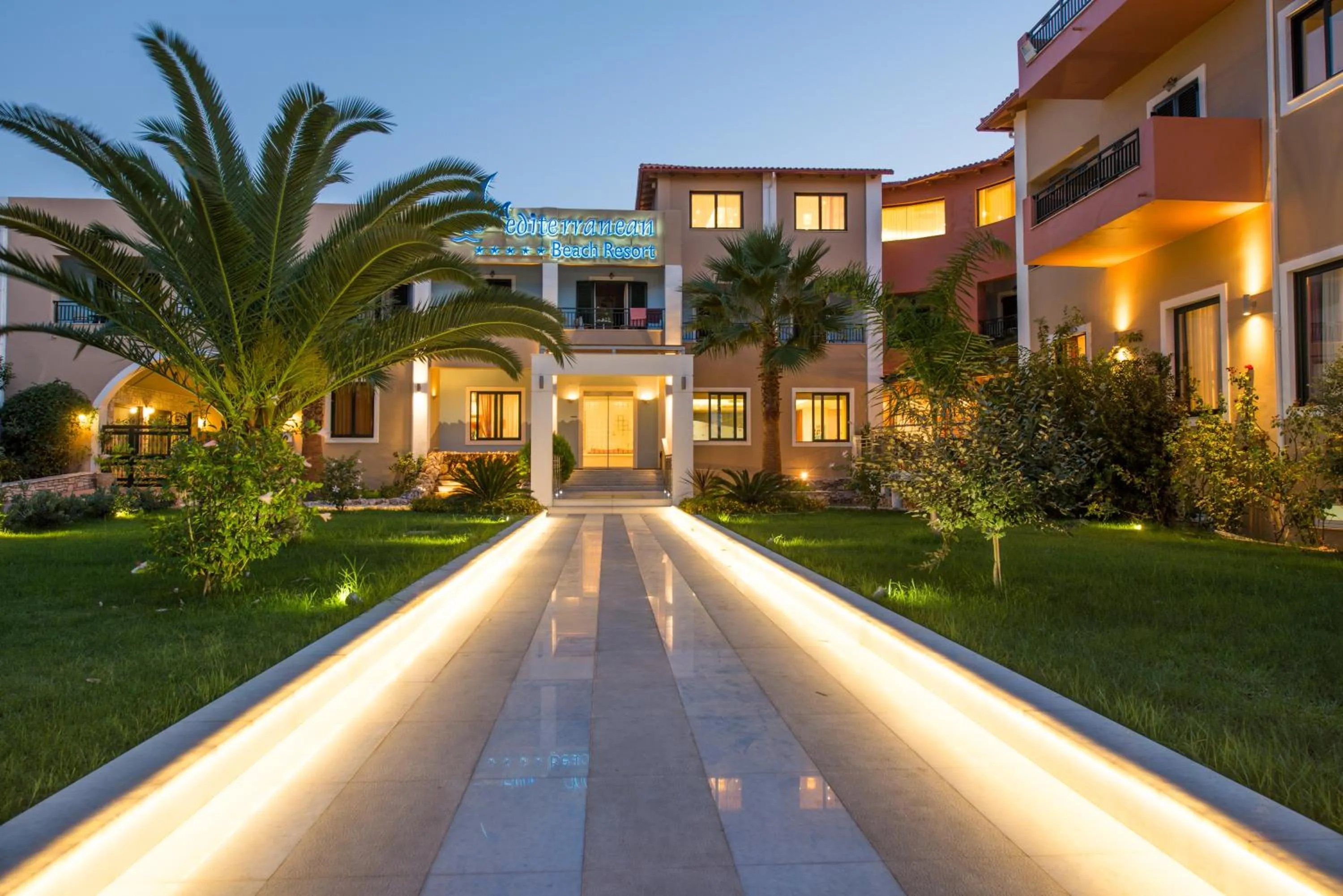 Property building in Mediterranean Beach Resort