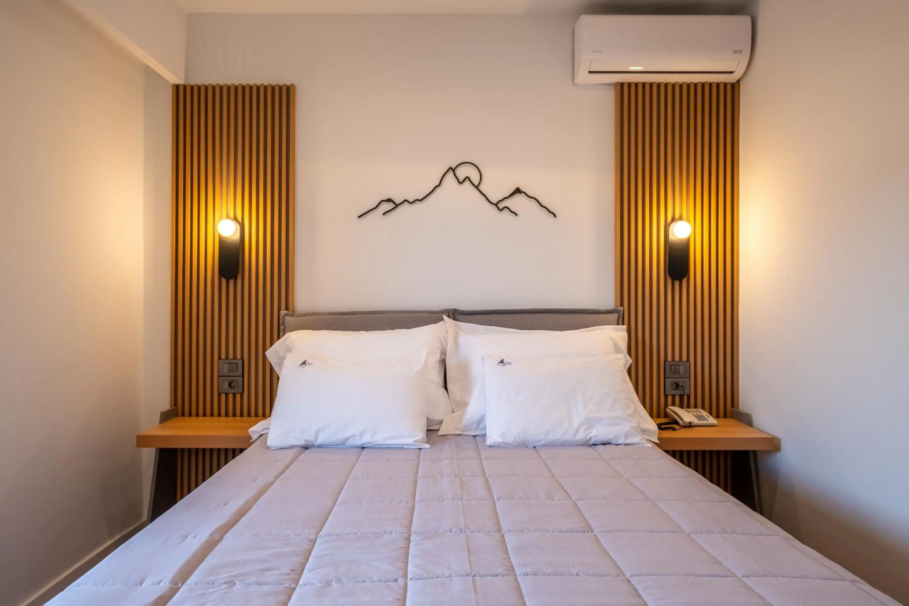 Bed in Mediterranean Beach Resort