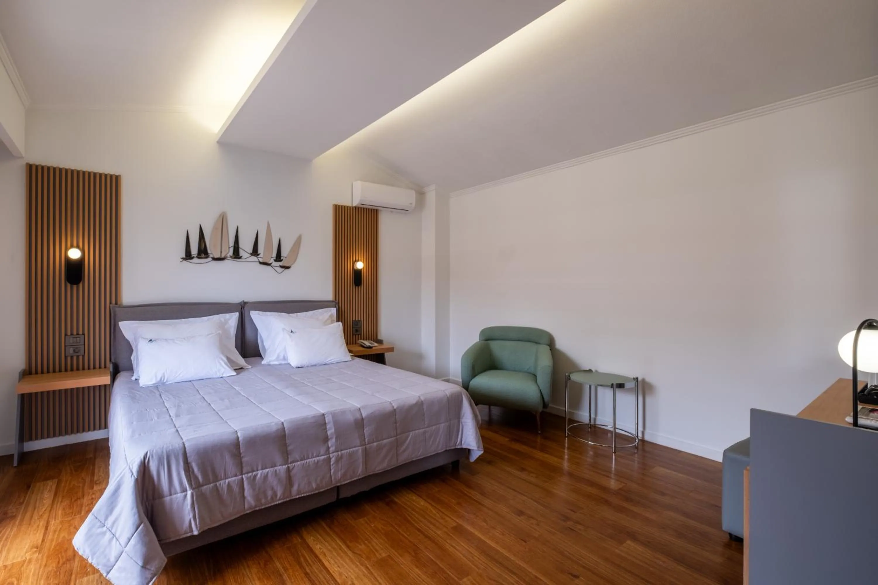 Bed in Mediterranean Beach Resort