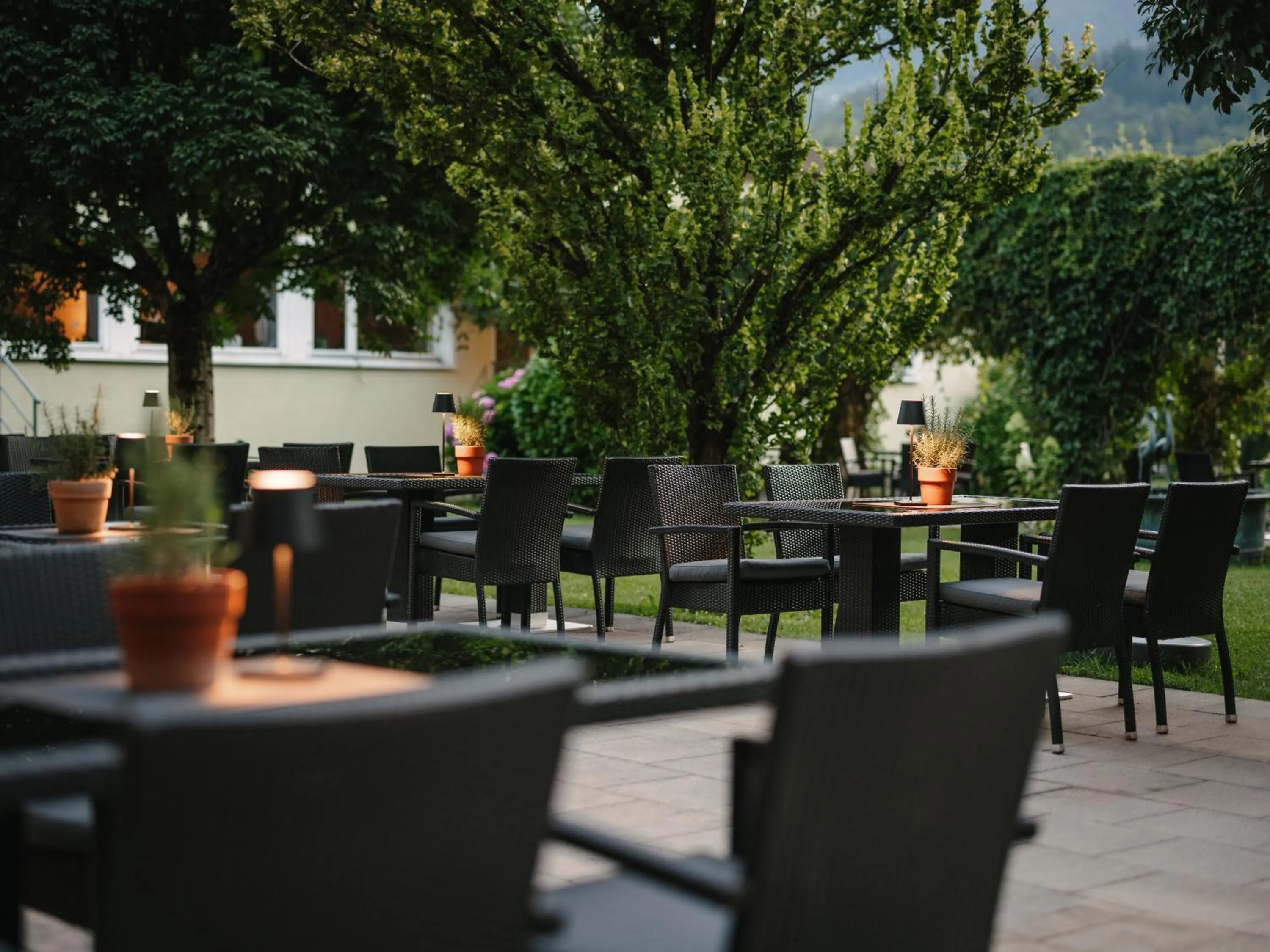 Patio in Hotel Vitalquelle Montafon