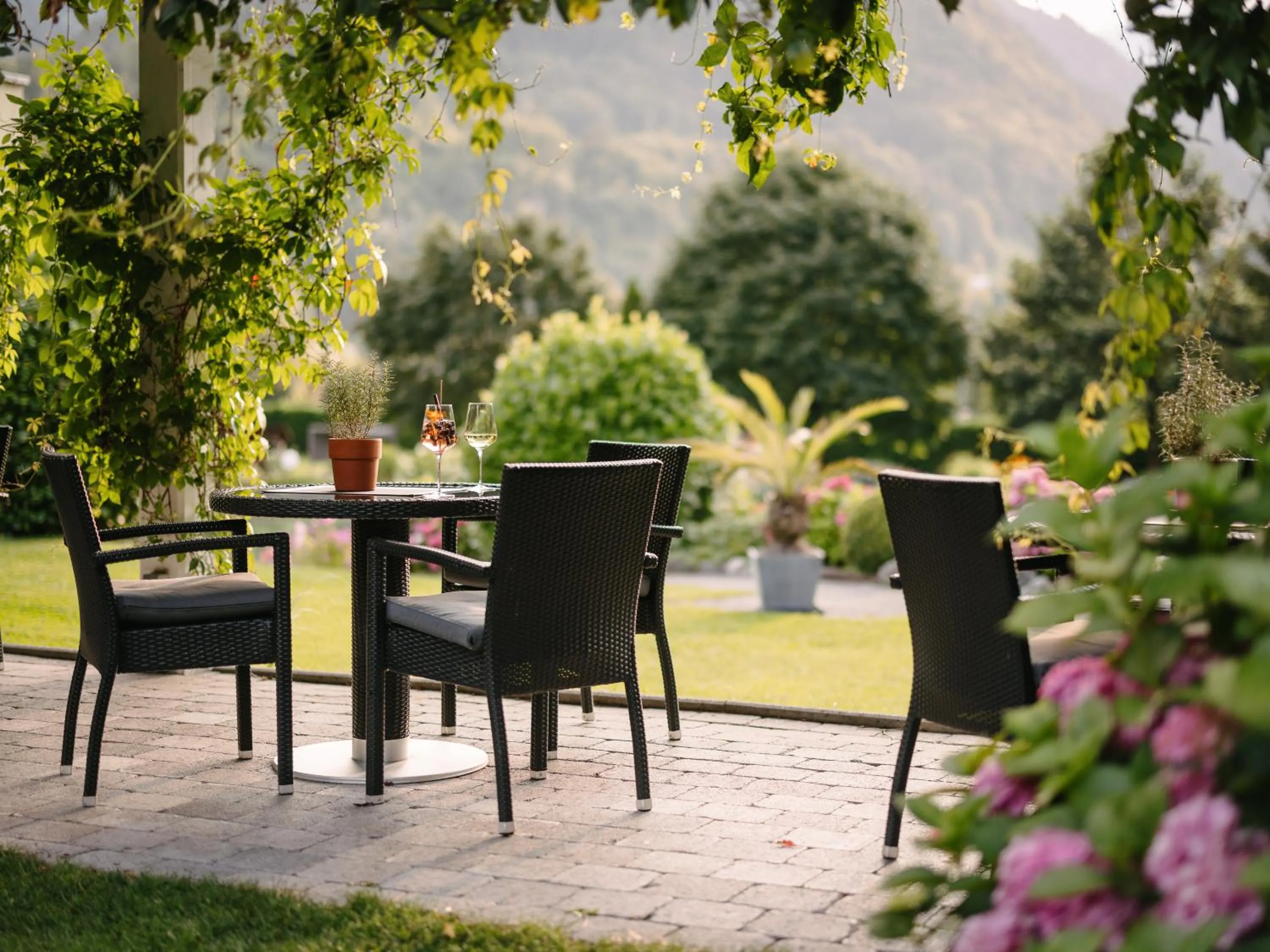 Patio in Hotel Vitalquelle Montafon