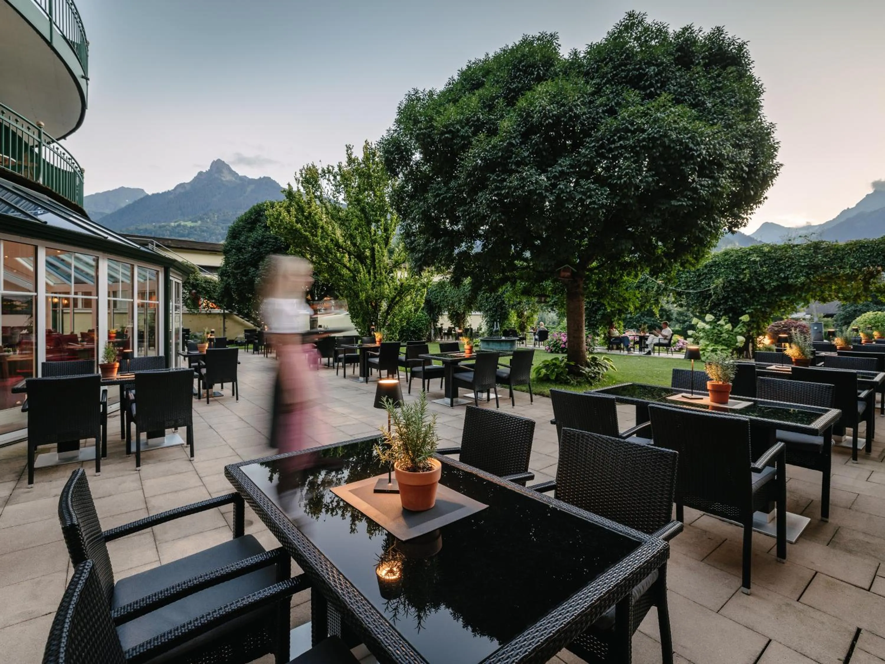 Patio in Hotel Vitalquelle Montafon