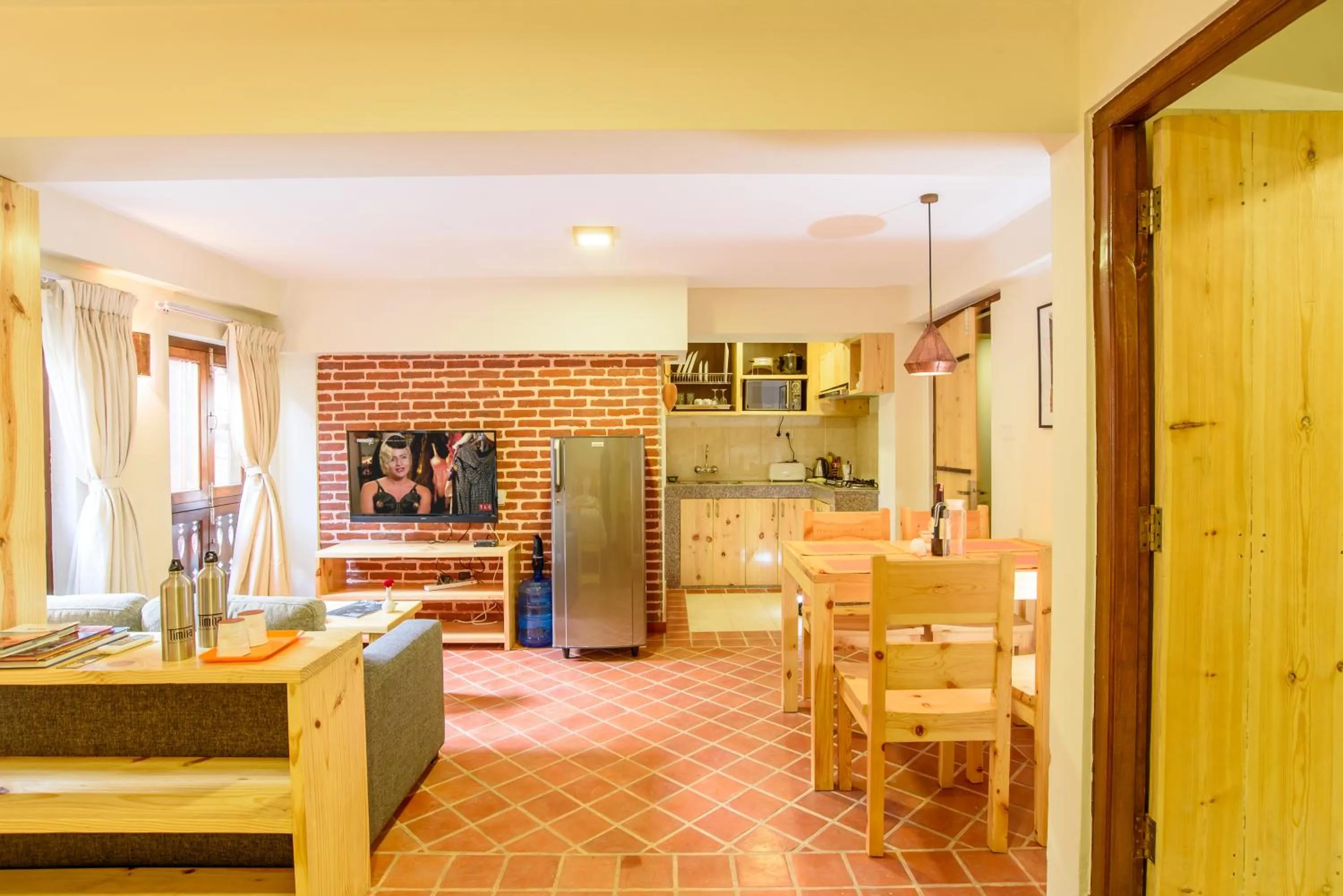 Kitchen or kitchenette in Hotel Timila