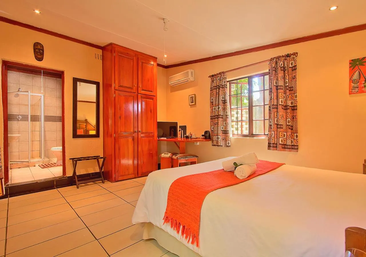 Bed in Kruger Adventure Lodge