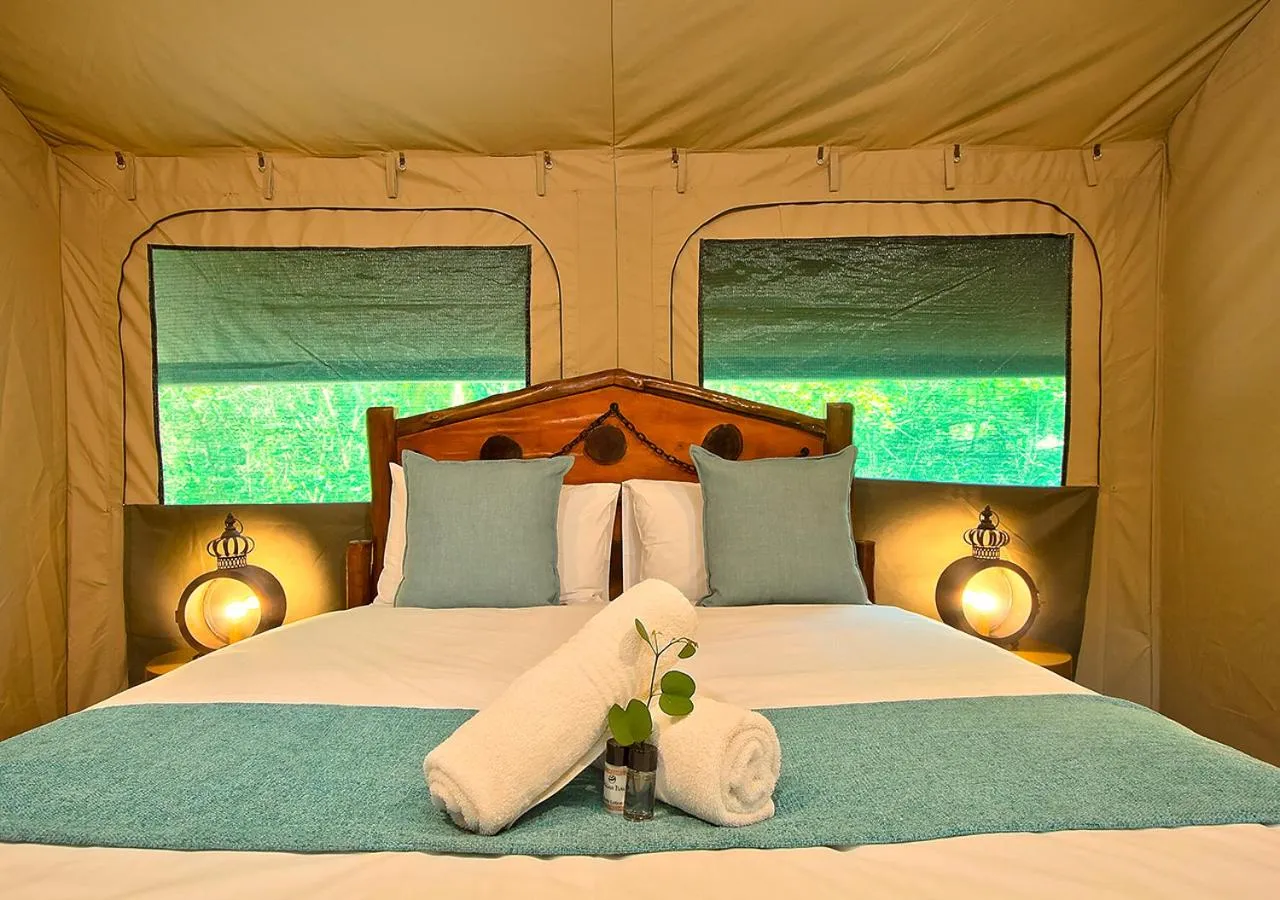 Bed in Kruger Adventure Lodge