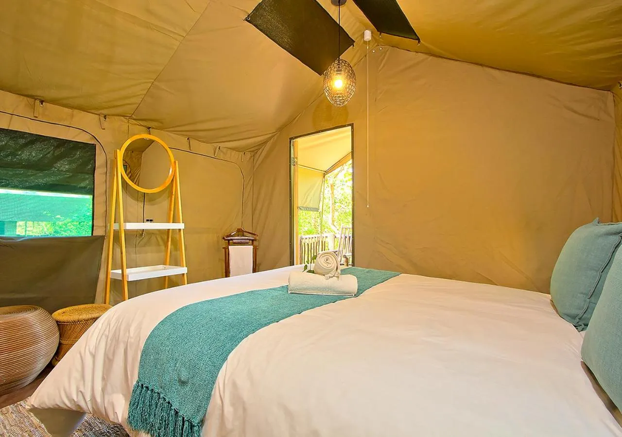 Bed in Kruger Adventure Lodge