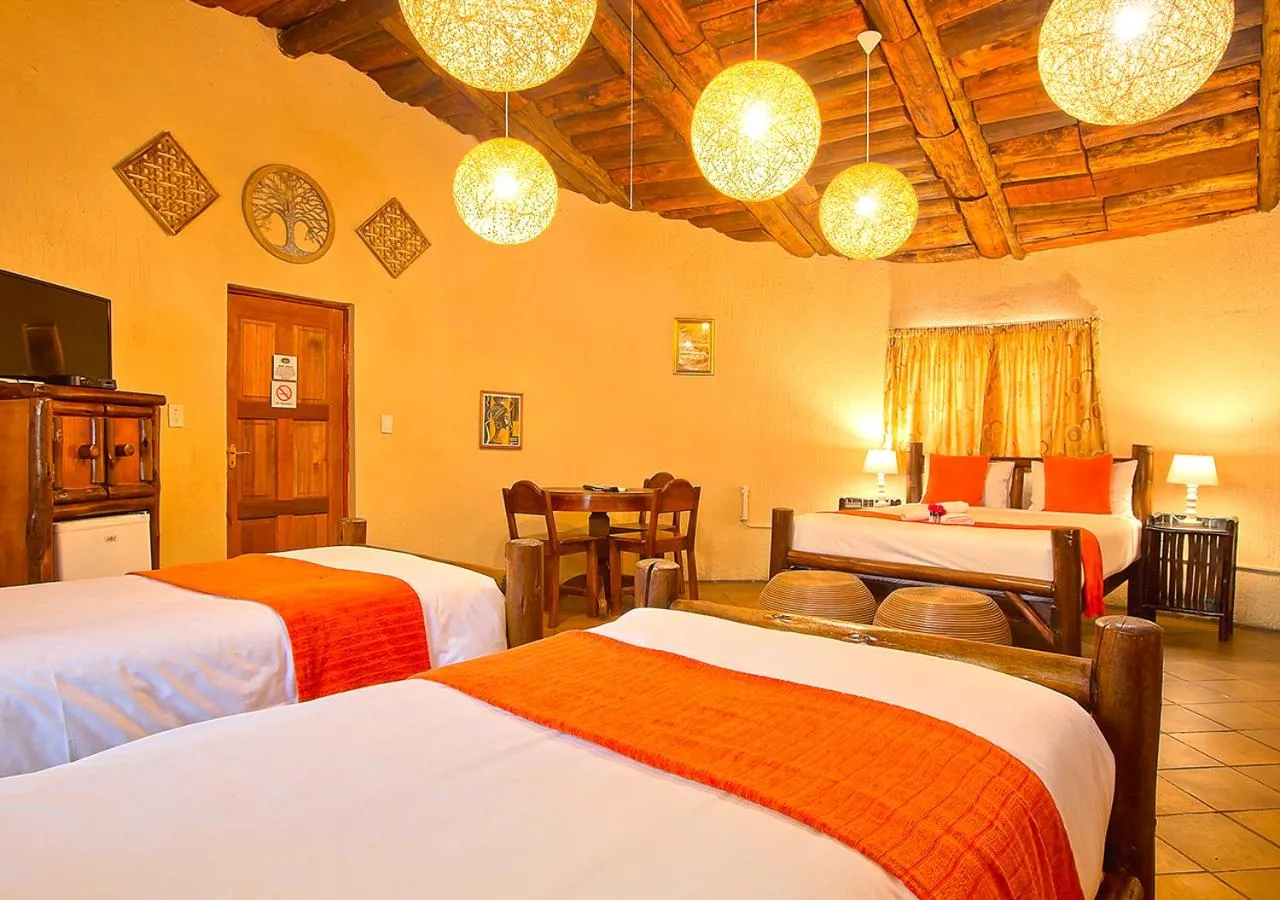 Bed in Kruger Adventure Lodge