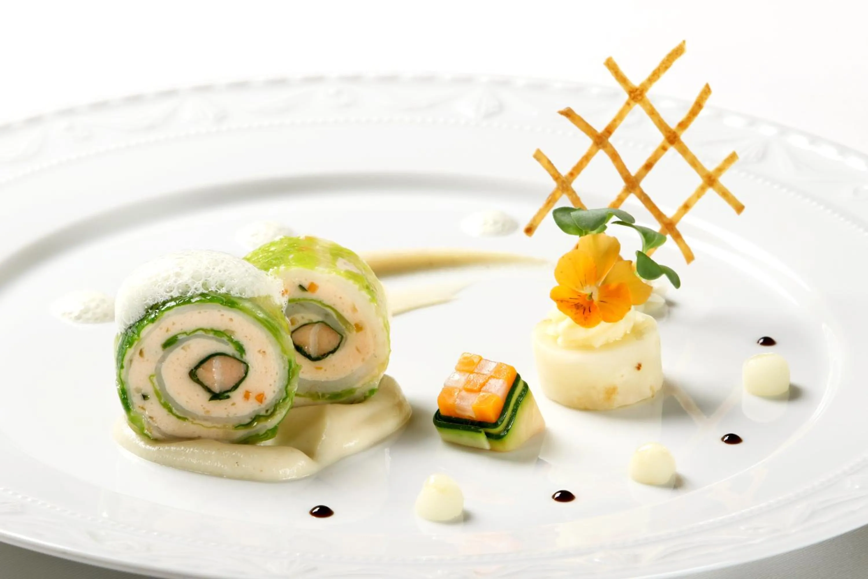 Food close-up in Hotel Restaurant Krone