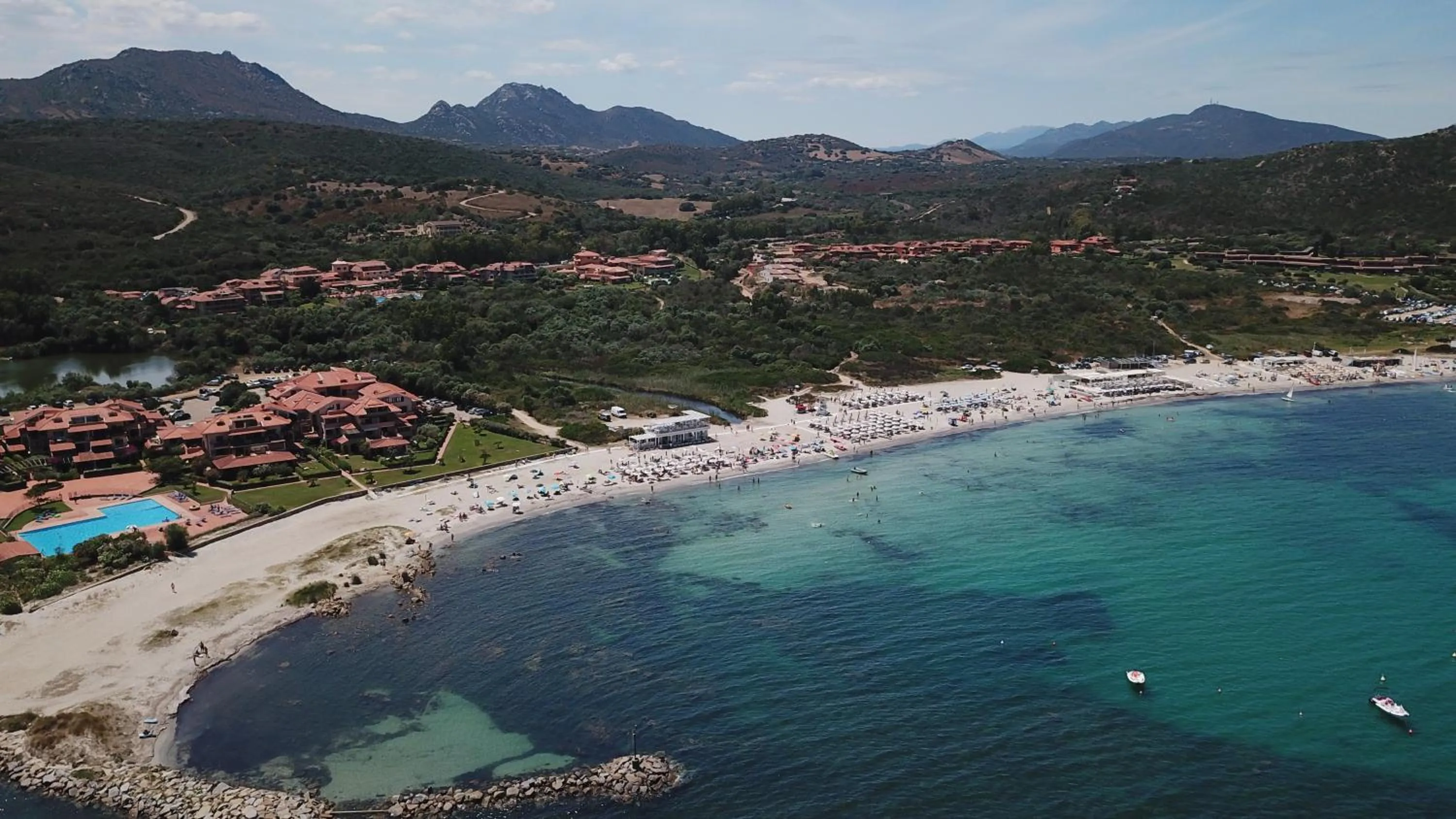 Bird's eye view in Marinella, Sardegna
