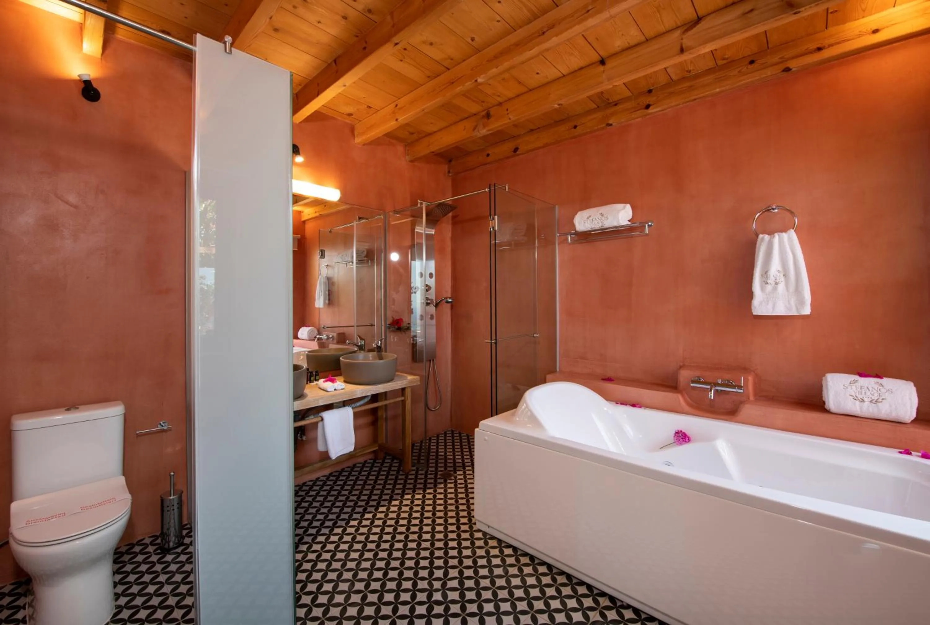 Bathroom in Stefanos Village Hotel