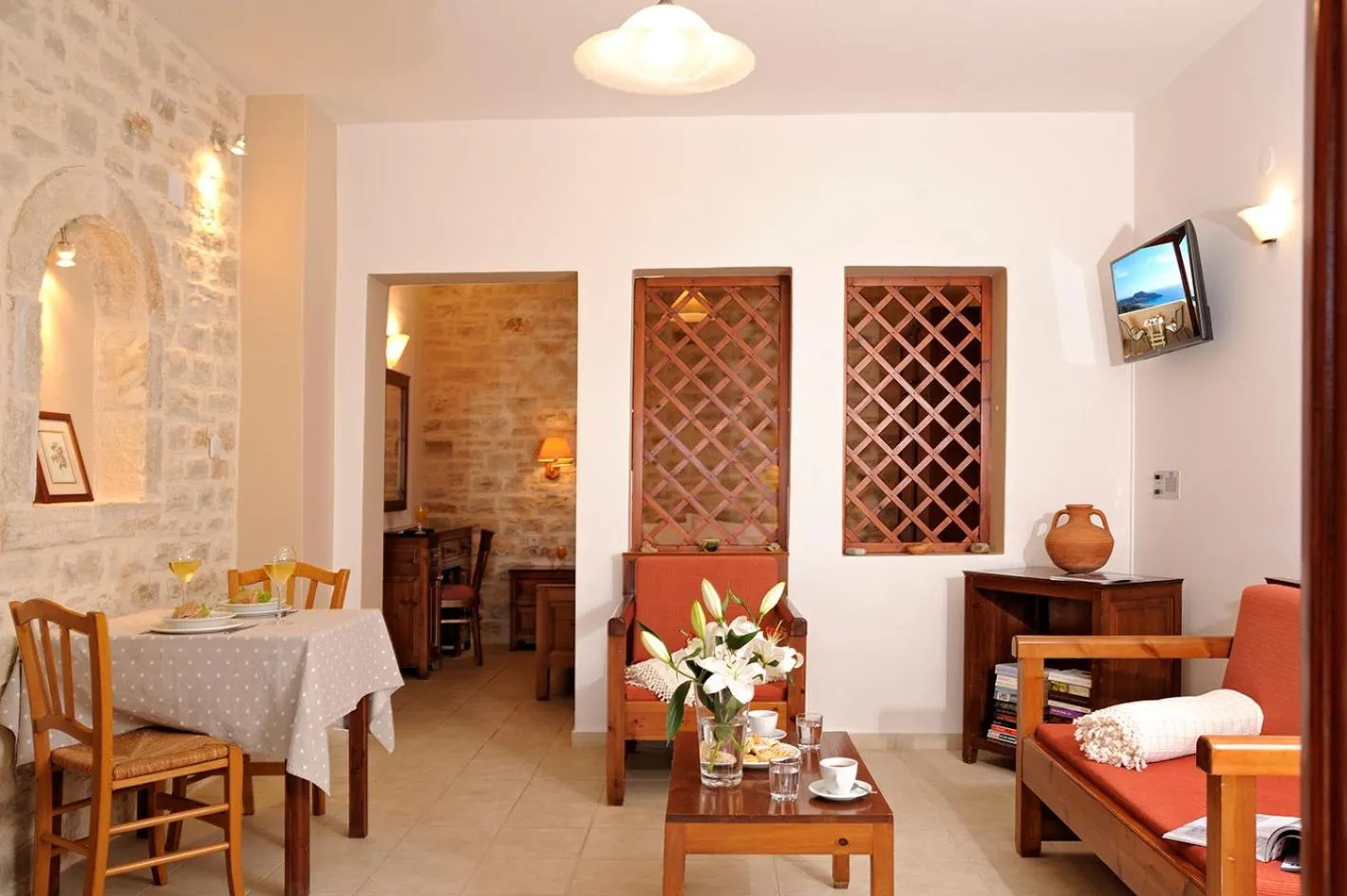 TV and multimedia in Stefanos Village Hotel