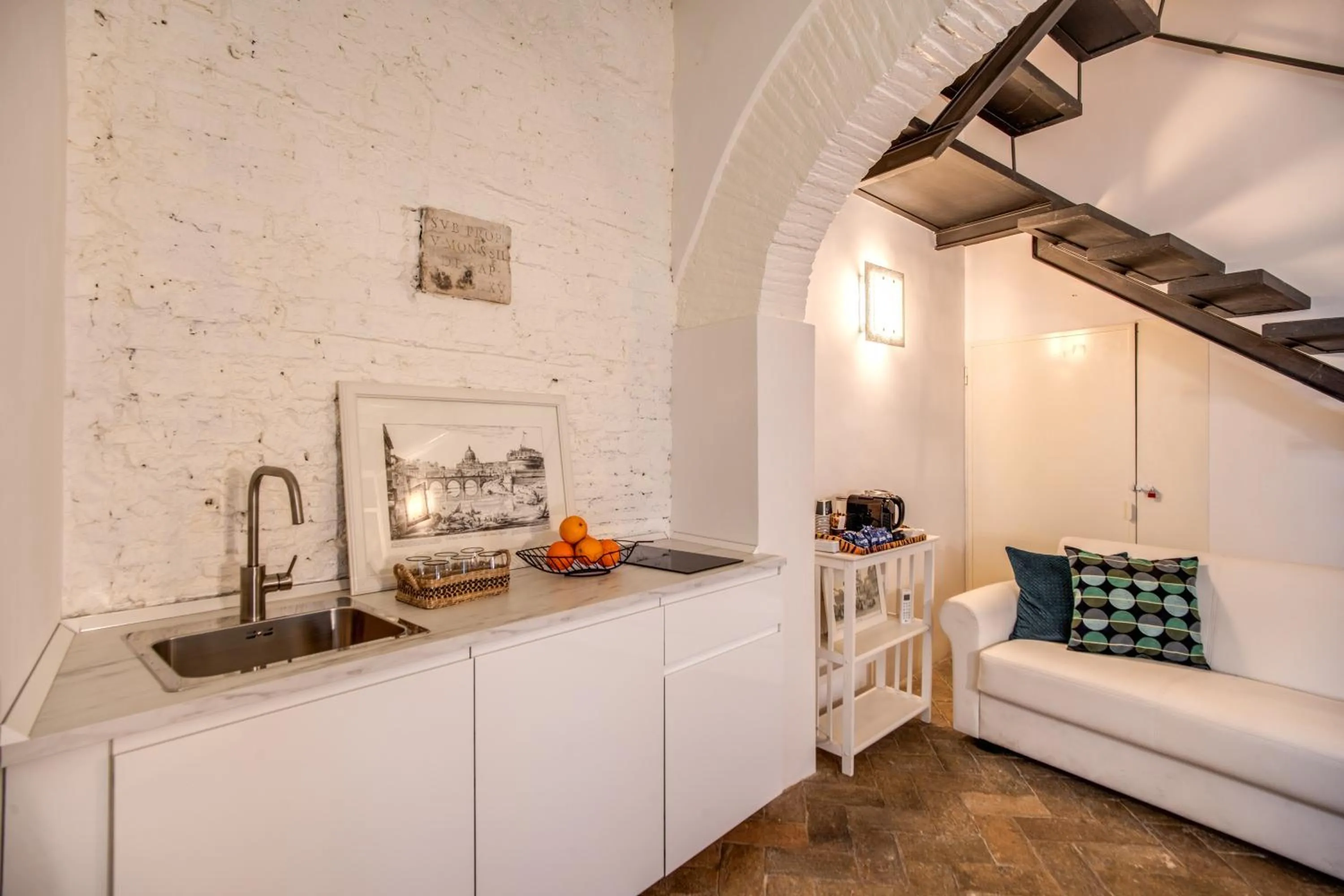 Kitchen or kitchenette, Bed in La Residenza Dell'Angelo