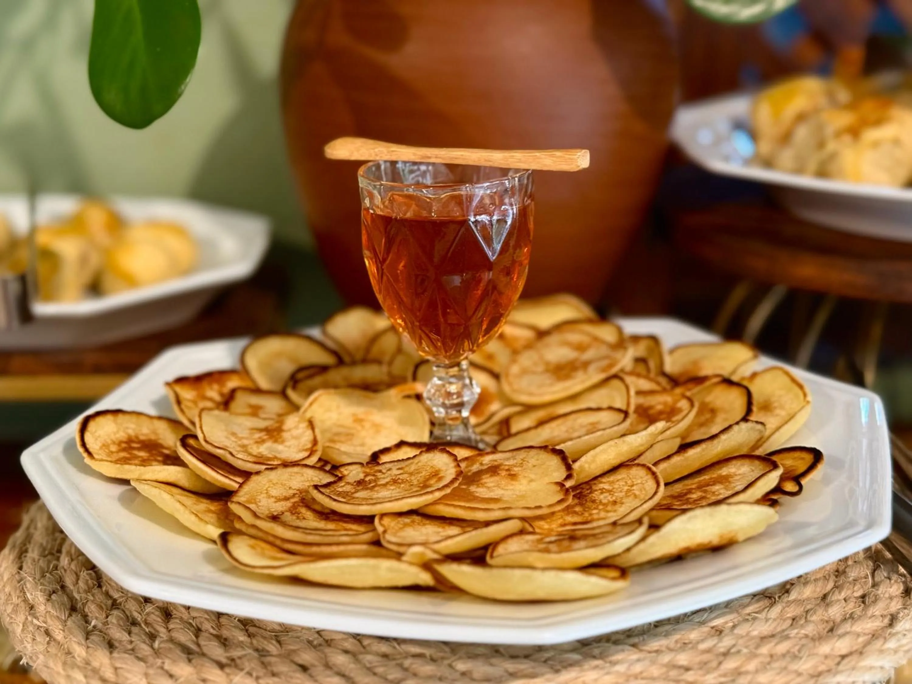 Buffet breakfast in Pousada Encantos de Arraial