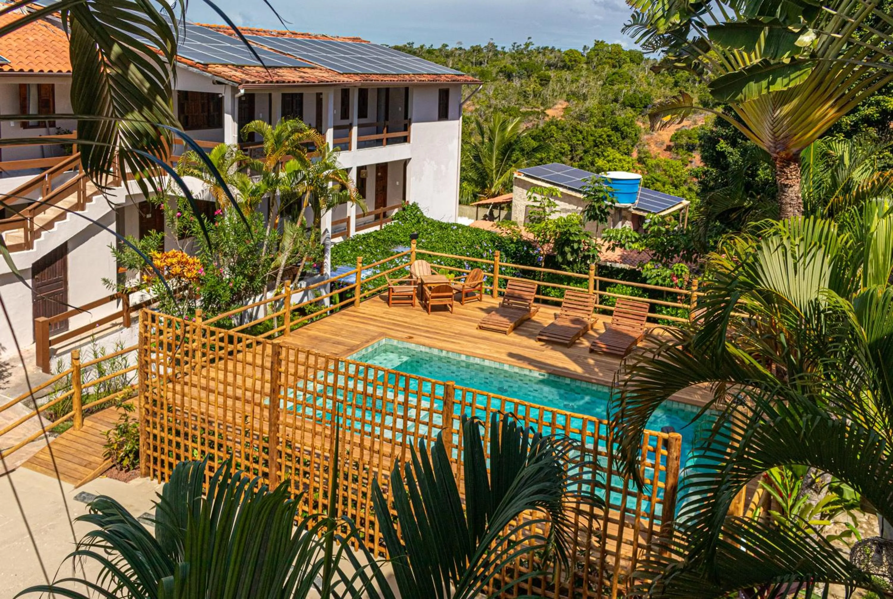 Garden view in Pousada Encantos de Arraial