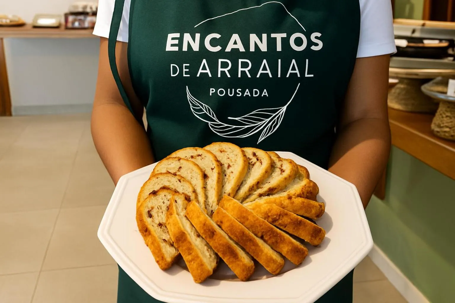 Buffet breakfast in Pousada Encantos de Arraial