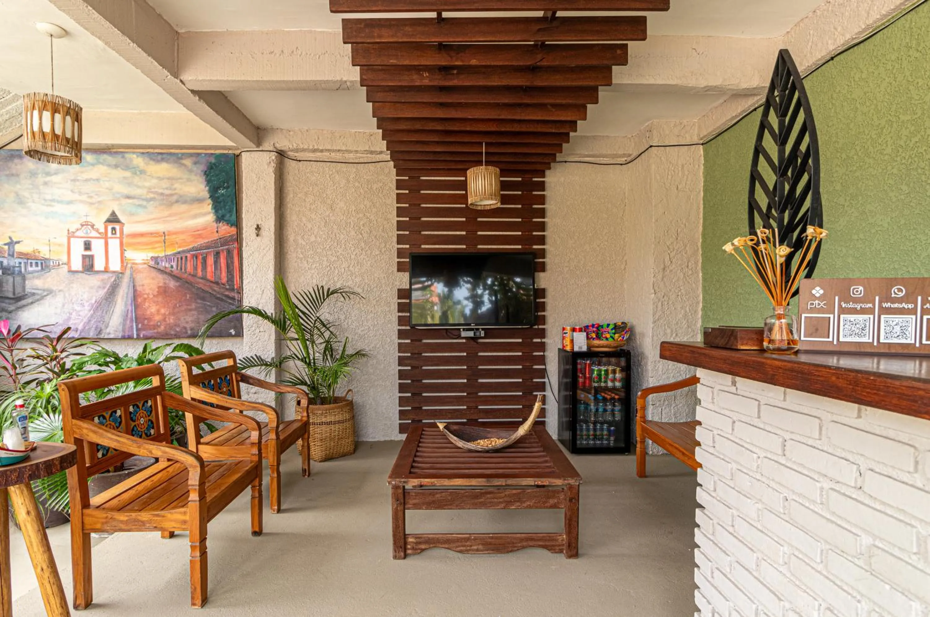 Lobby or reception in Pousada Encantos de Arraial