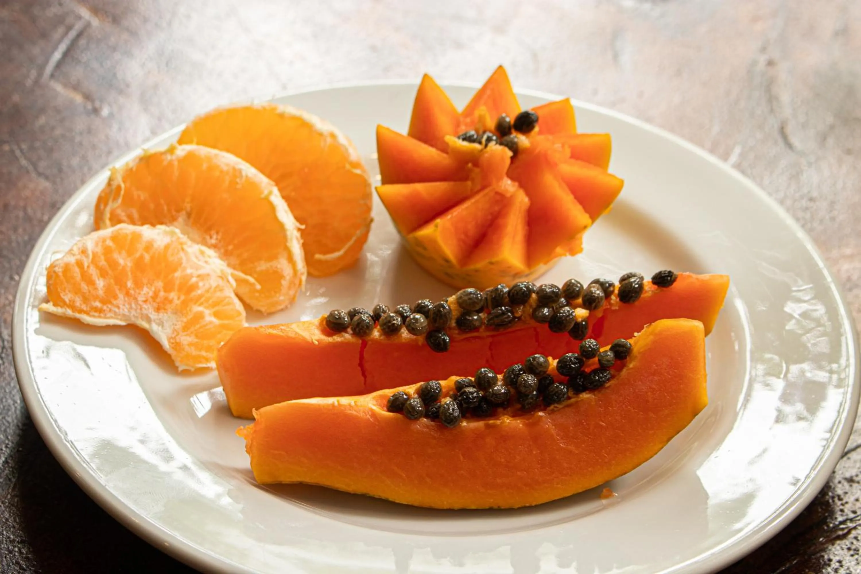 Buffet breakfast in Pousada Encantos de Arraial