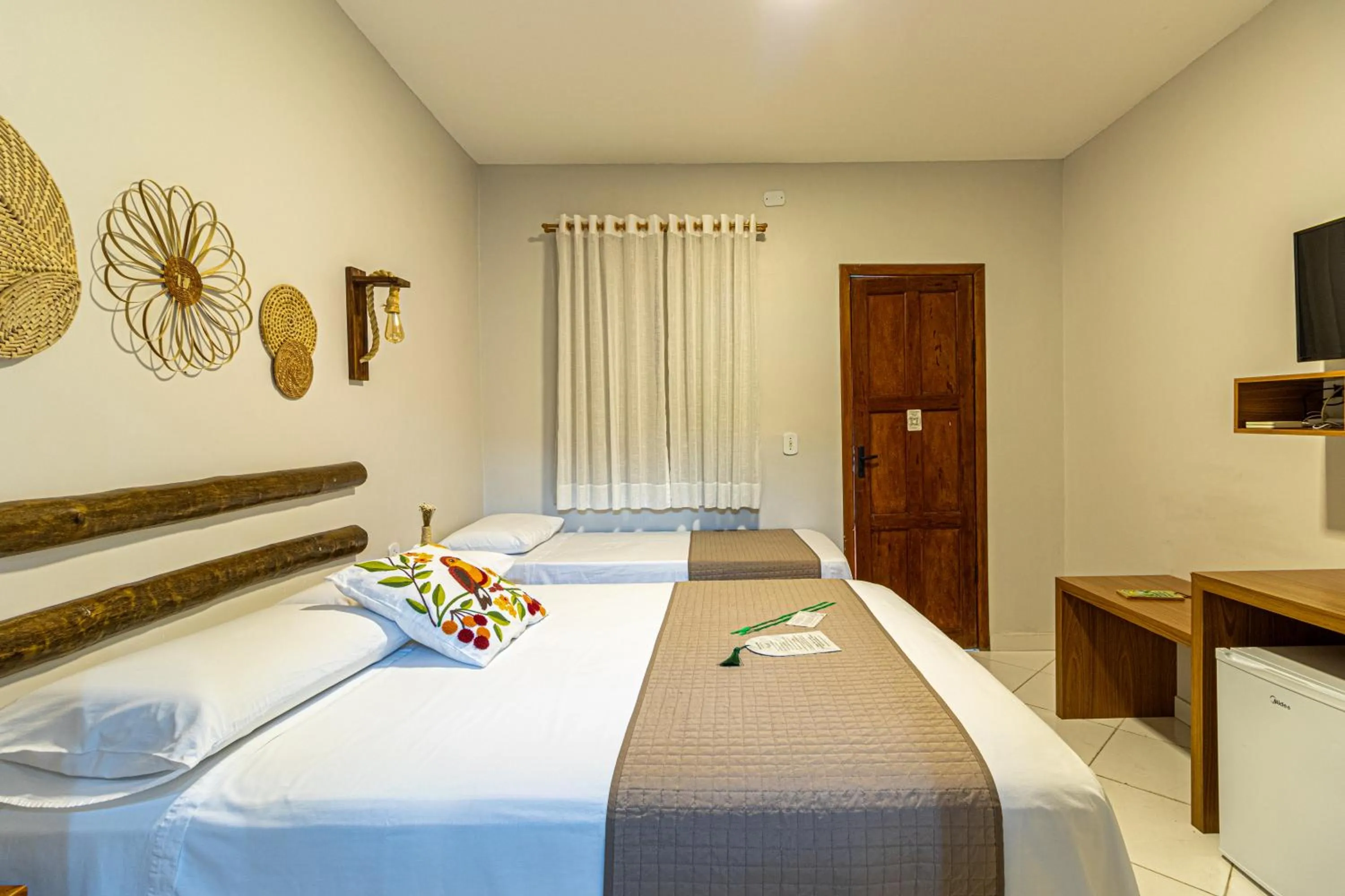 Bedroom, Bed in Pousada Encantos de Arraial