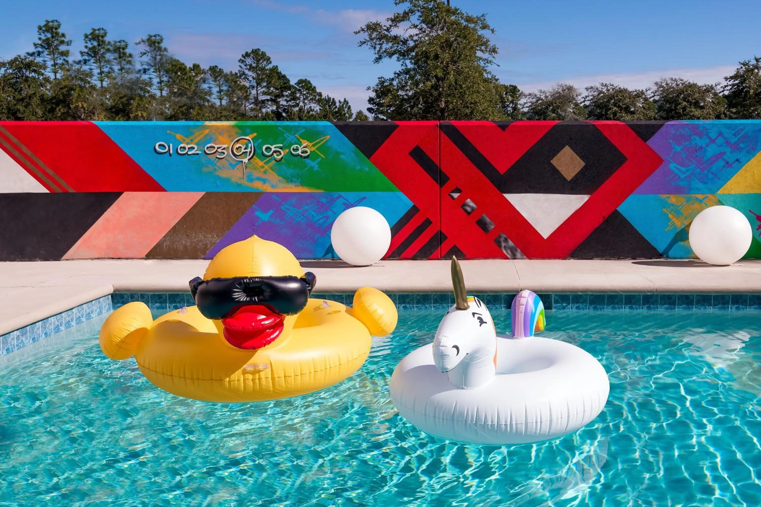 Swimming pool in Aloft Jacksonville Airport