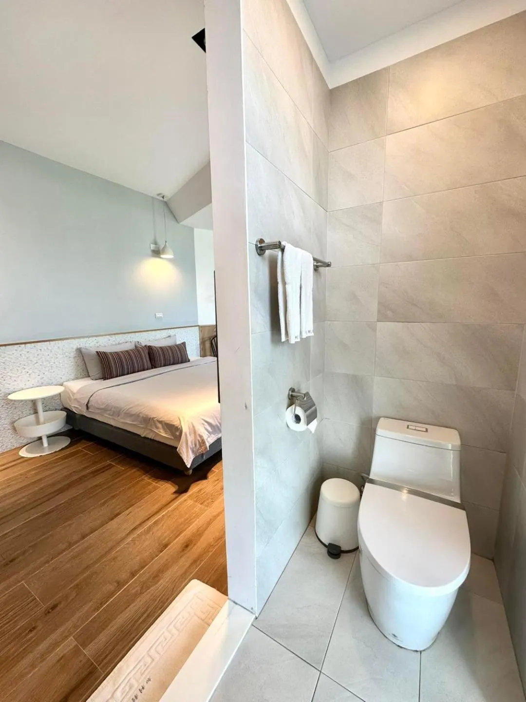 Bathroom, Bed in Galilee B&B 加利利海民宿