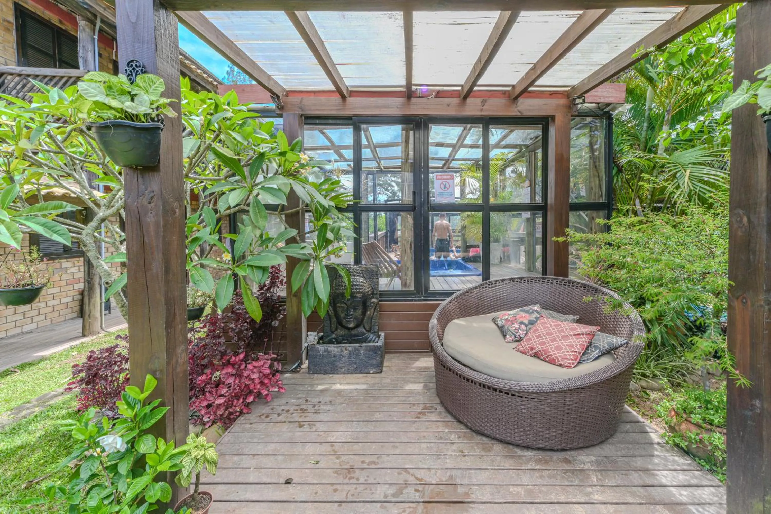 Patio in Hotel Praia Do Rosa