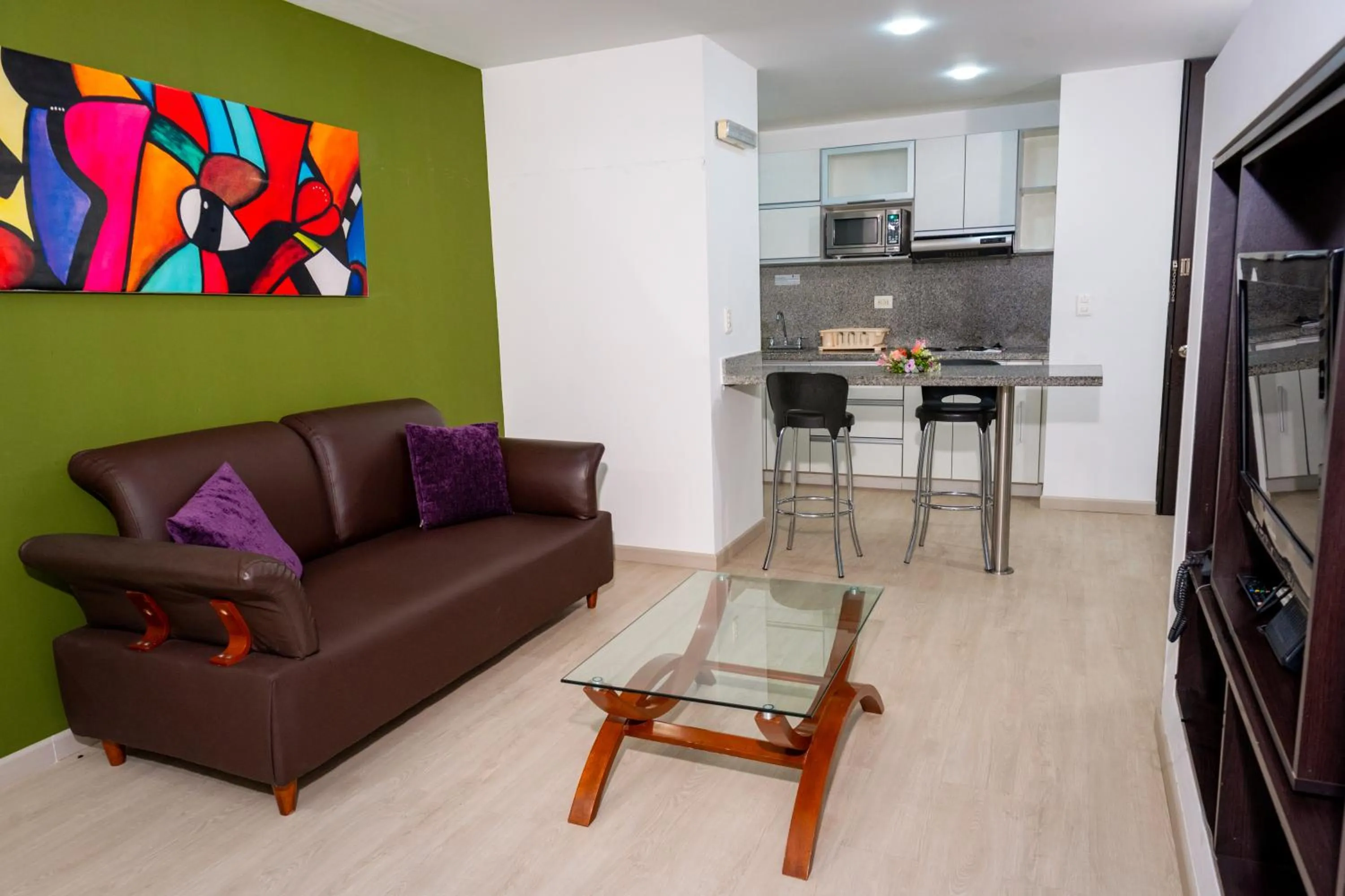 TV and multimedia in 122 Plaza Apartahotel