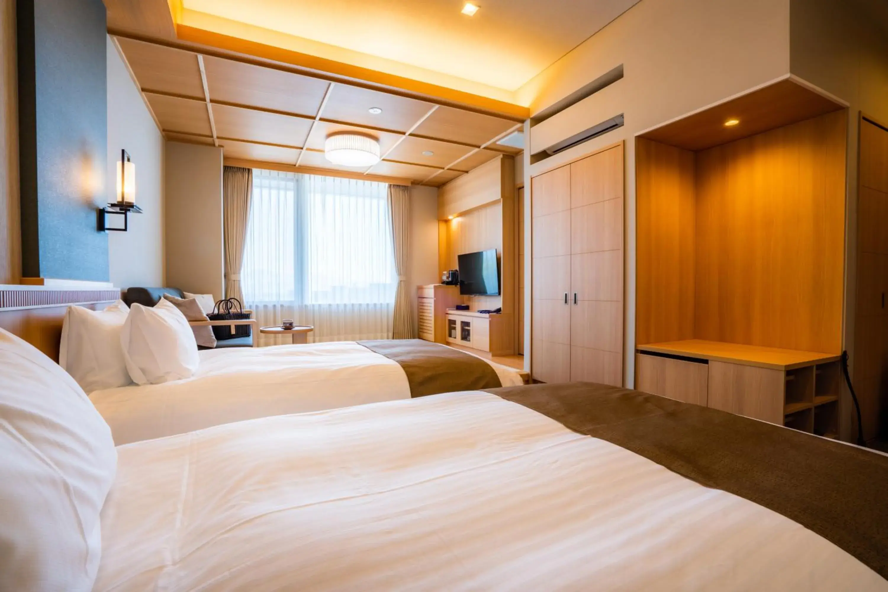 Eco-Friendly Superior Twin Room - single occupancy - No Daily Cleaning & No Amenities - Non-Smoking in Kowakuen Haruka Eco-Friendly Superior Twin Room - single occupancy - No Daily Cleaning & No Amenities - Non-Smoking in Kowakuen Haruka