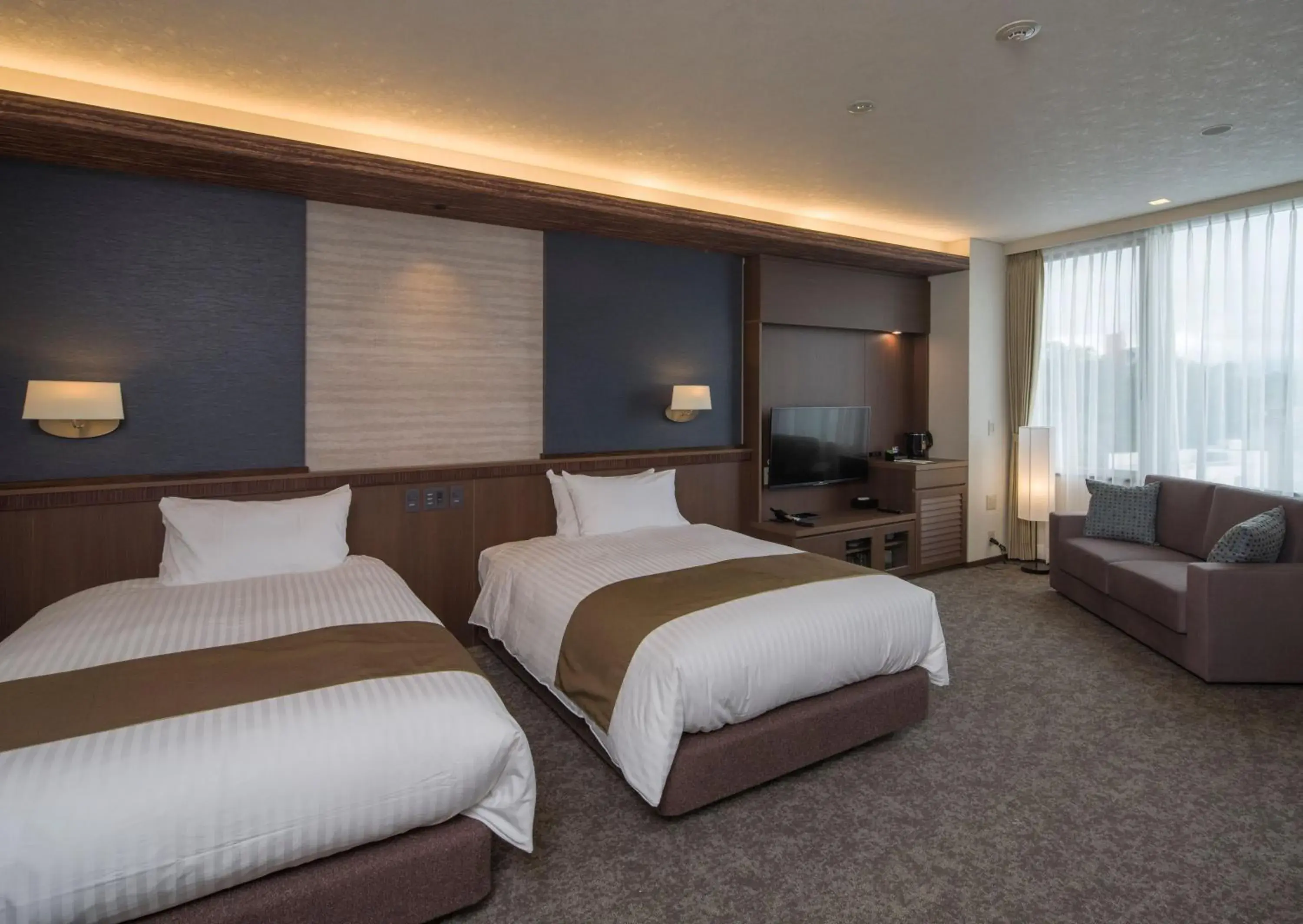 Twin Room - single occupancy - Disability Access - Non-Smoking in Kowakuen Haruka Twin Room - single occupancy - Disability Access - Non-Smoking in Kowakuen Haruka