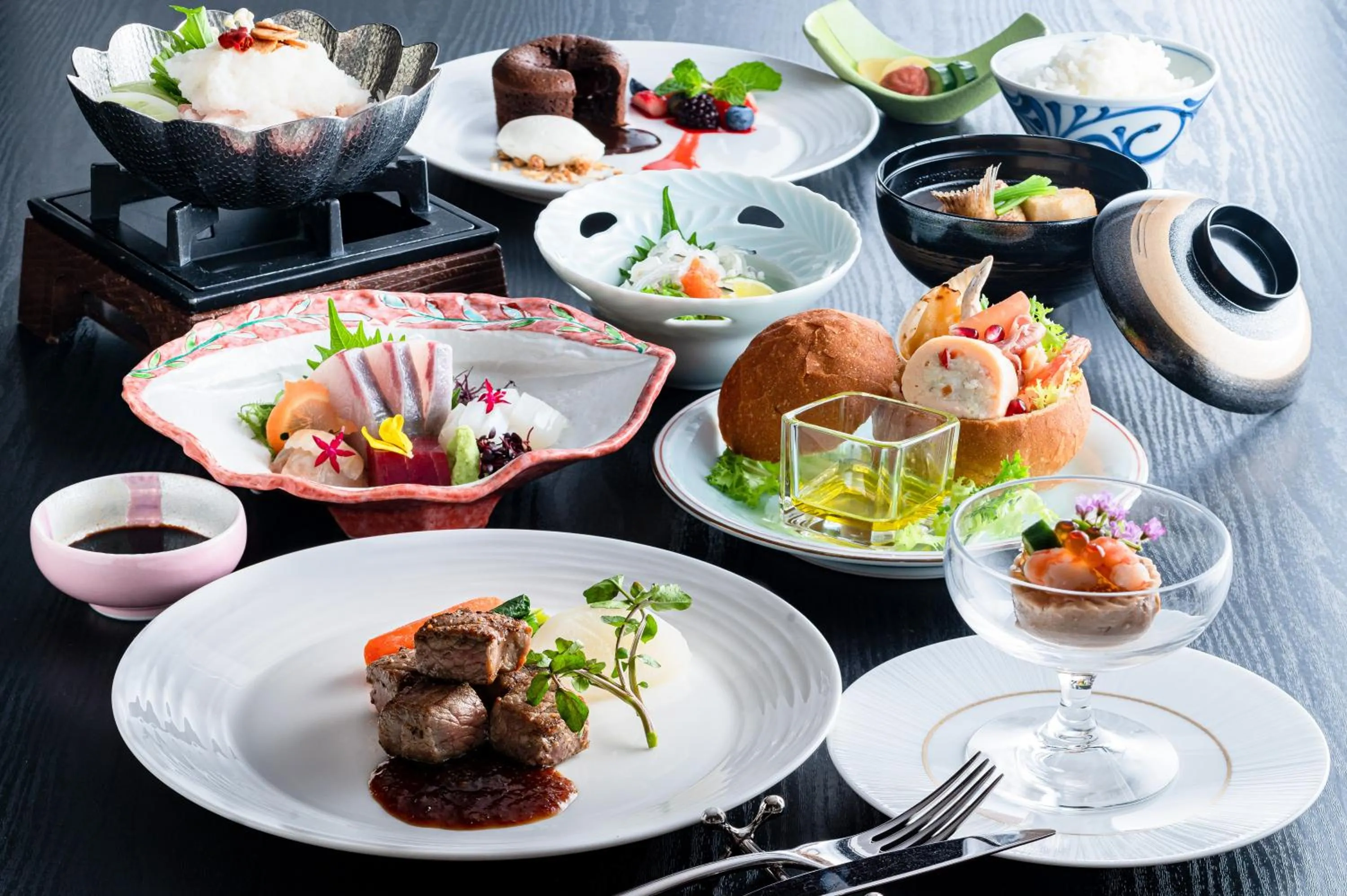 Food in Kowakuen Haruka