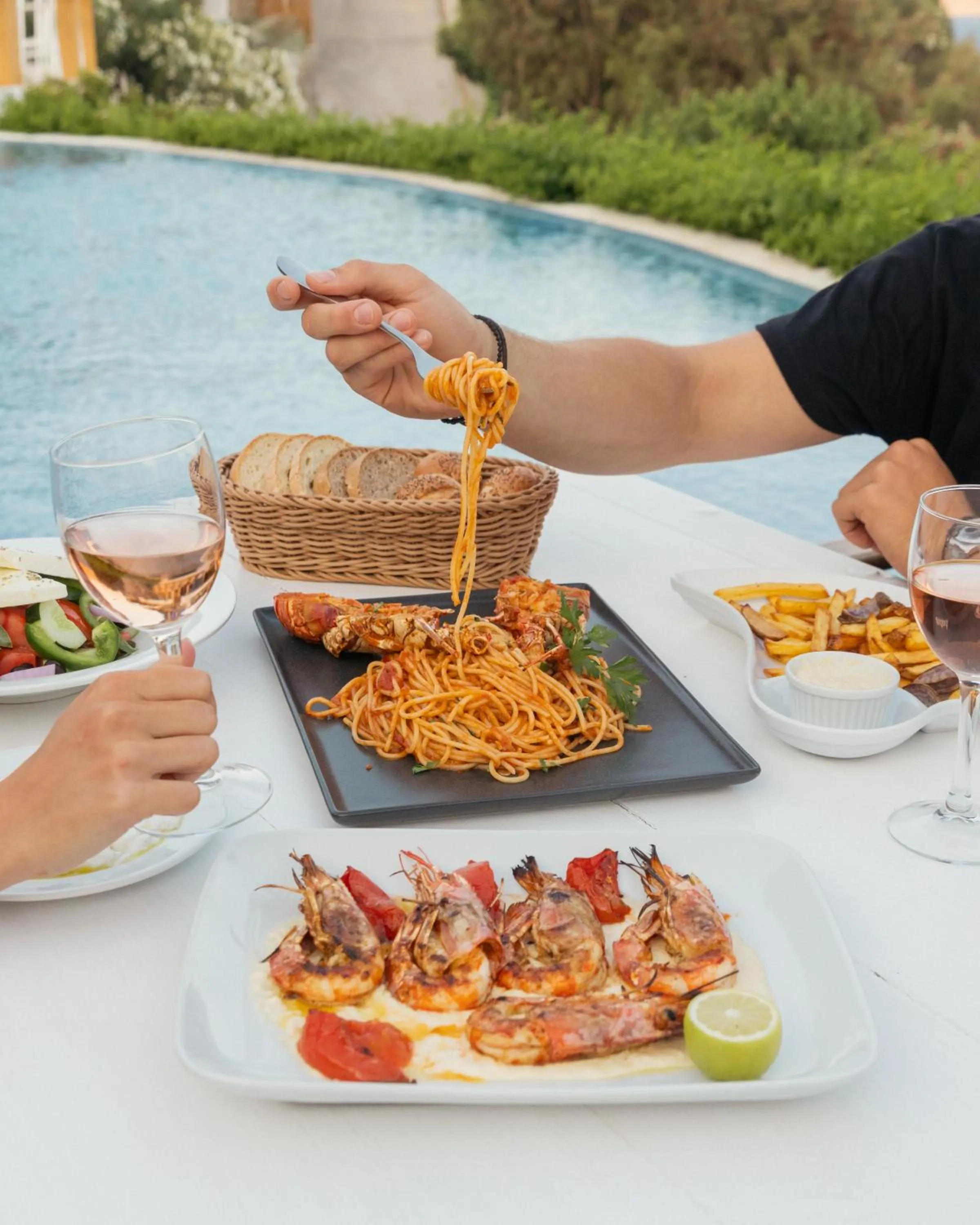 People in Albatros Club Mykonos